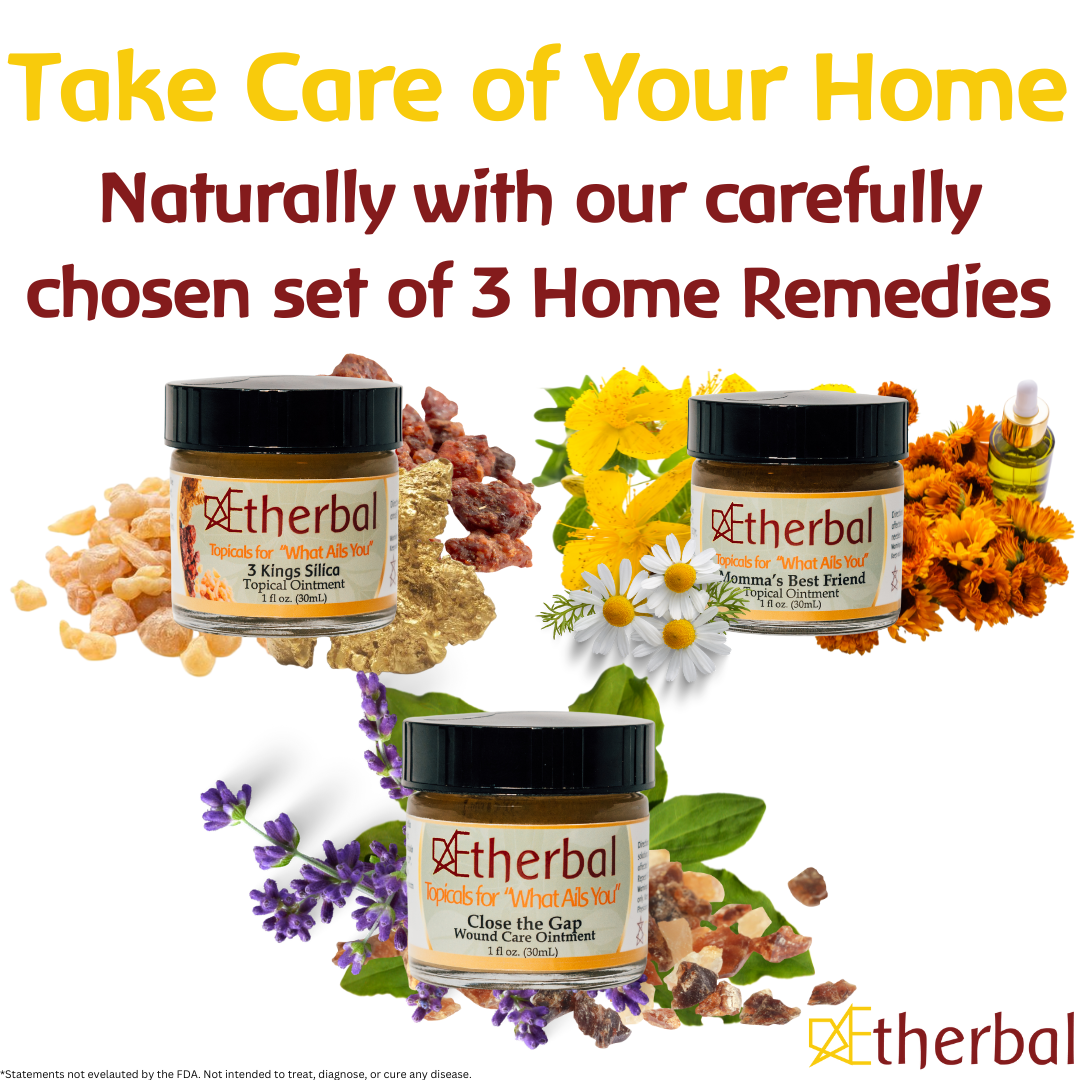 Home Herbal Remedy Kit 1oz jars - 3 pack