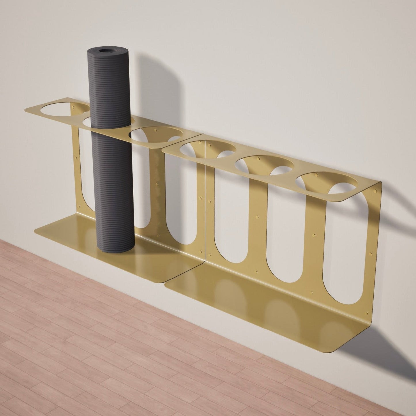 Yoke Yoga Mat Wall Bracket | Holds 3 Mats/Rollers