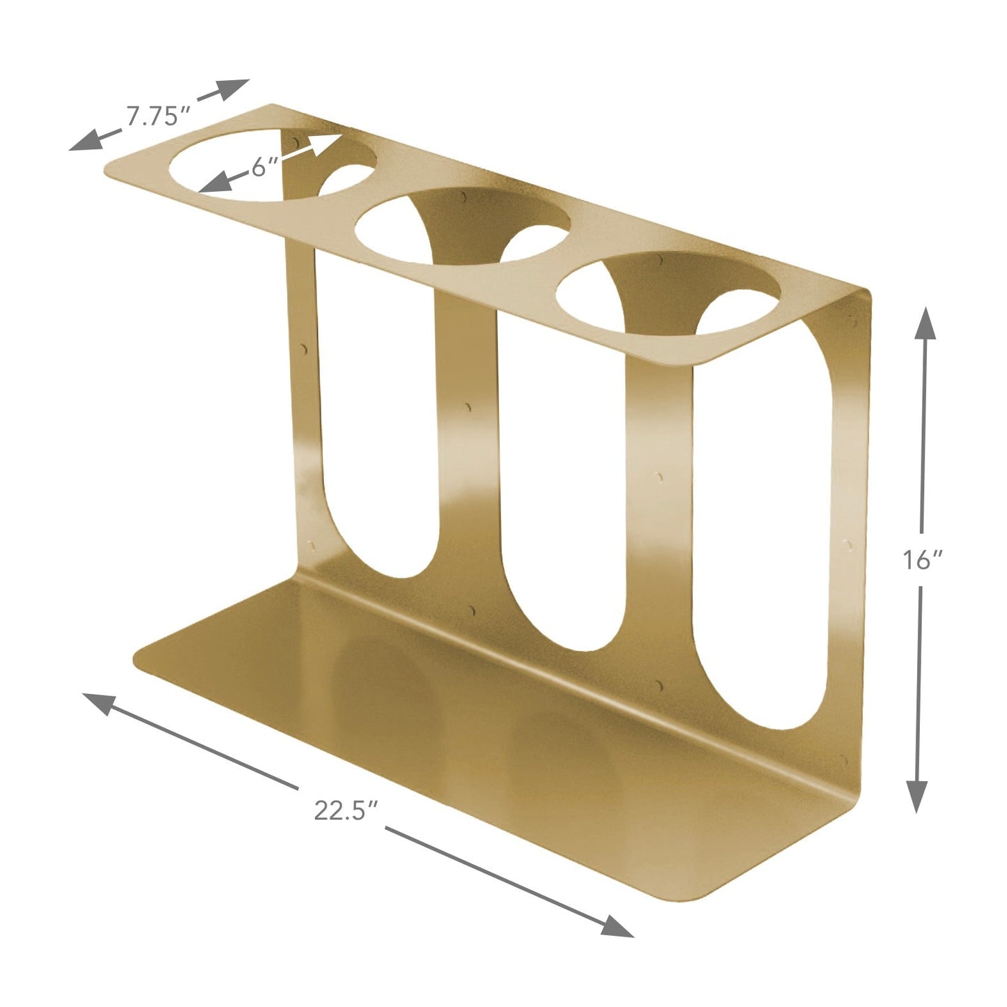 Yoke Yoga Mat Wall Bracket | Holds 3 Mats/Rollers
