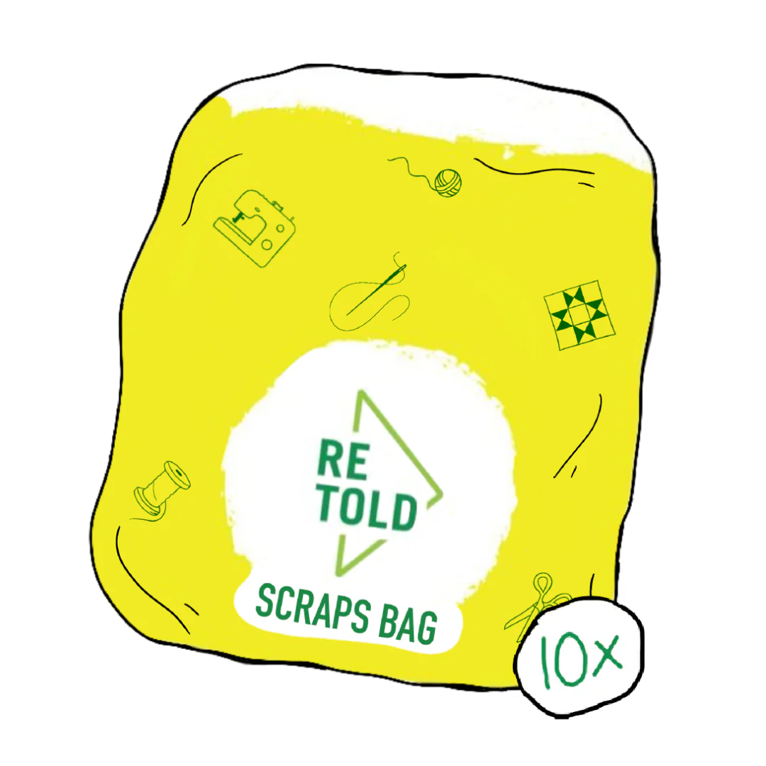 Fabric Scraps Bag 10 Pack