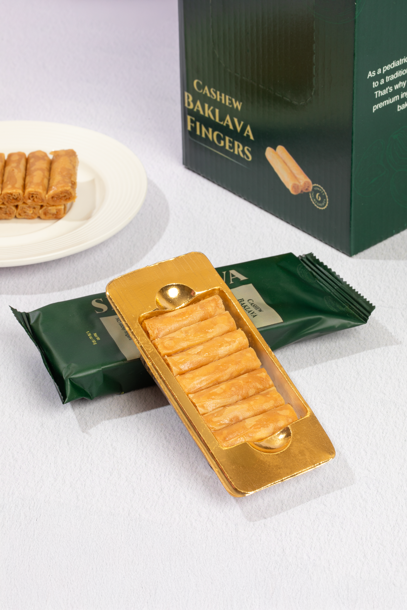 Baklava Fingers Cashew - Snacklava® | 20 Packs