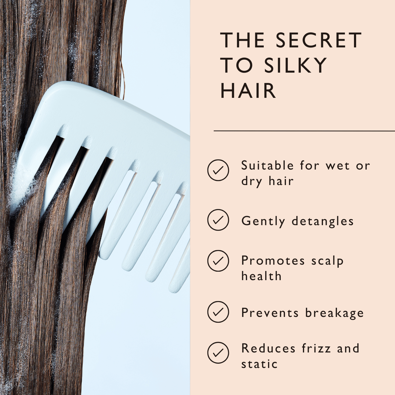 Bamboo Wide Tooth Comb