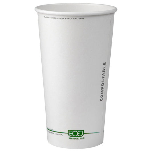 GreenStripe Renewable & Compostable Hot Cups - 20oz (QTY:1000)