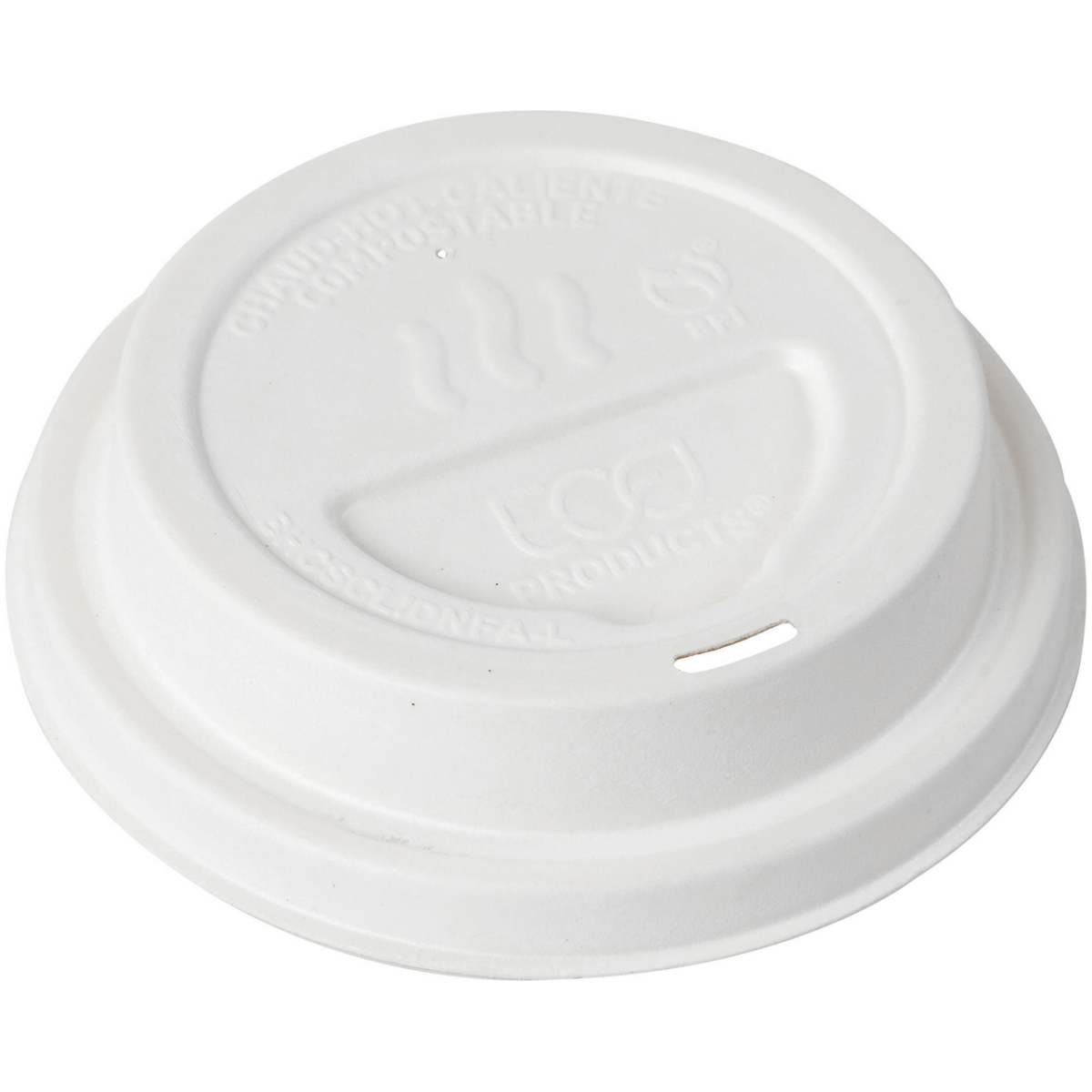 GreenStripe Renewable & Compostable Molded Fiber Hot Cup Lid - Small (QTY:1000)