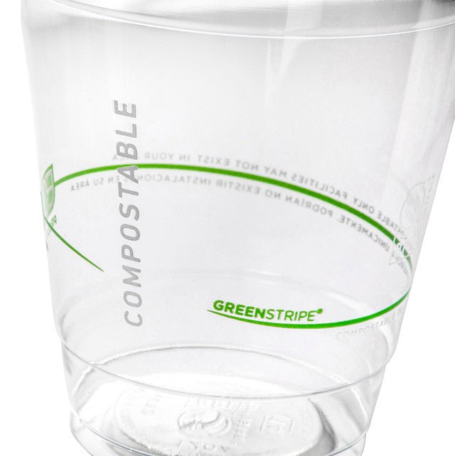 GreenStripe Renewable & Compostable Cold Cups - 10oz (QTY:1000)