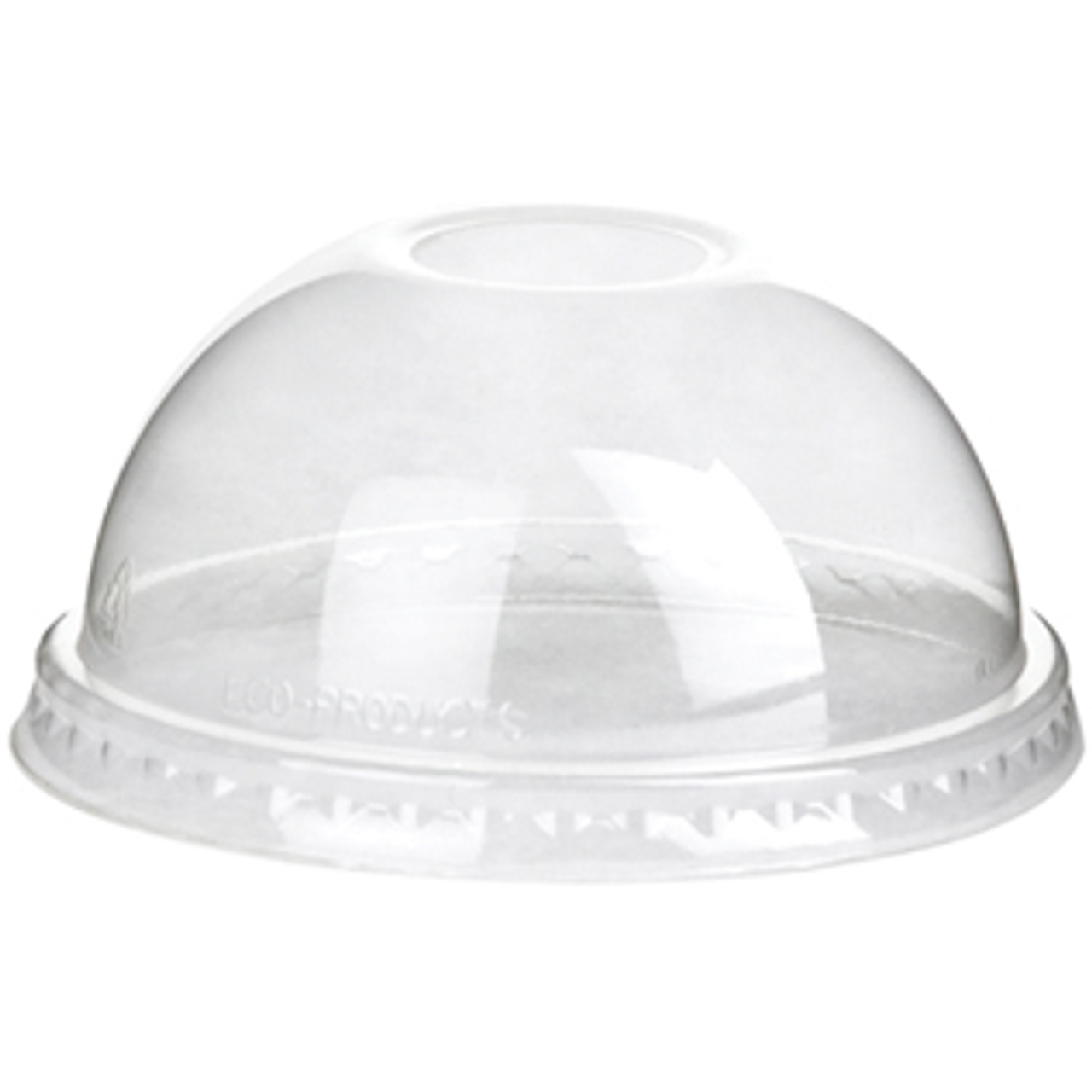 GreenStripe Renewable & Compostable Cold Cup Dome Lids - No Hole, Fits 9-24oz Cold Cups (QTY:1000)