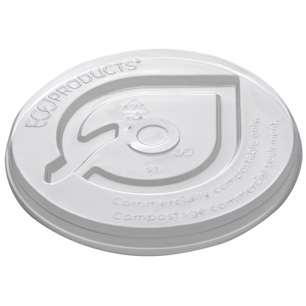 GreenStripe Renewable & Compostable Cold Cup Flat Lids, Fit 12-22oz Paper Cold Cups (QTY:1000)