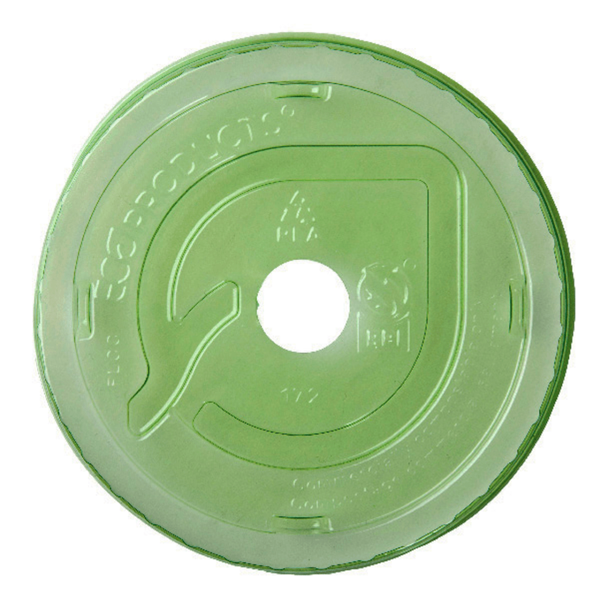 GreenStripe Renewable & Compostable Cold Cup Flat Lids - 12-20 oz. Green (QTY:1000)