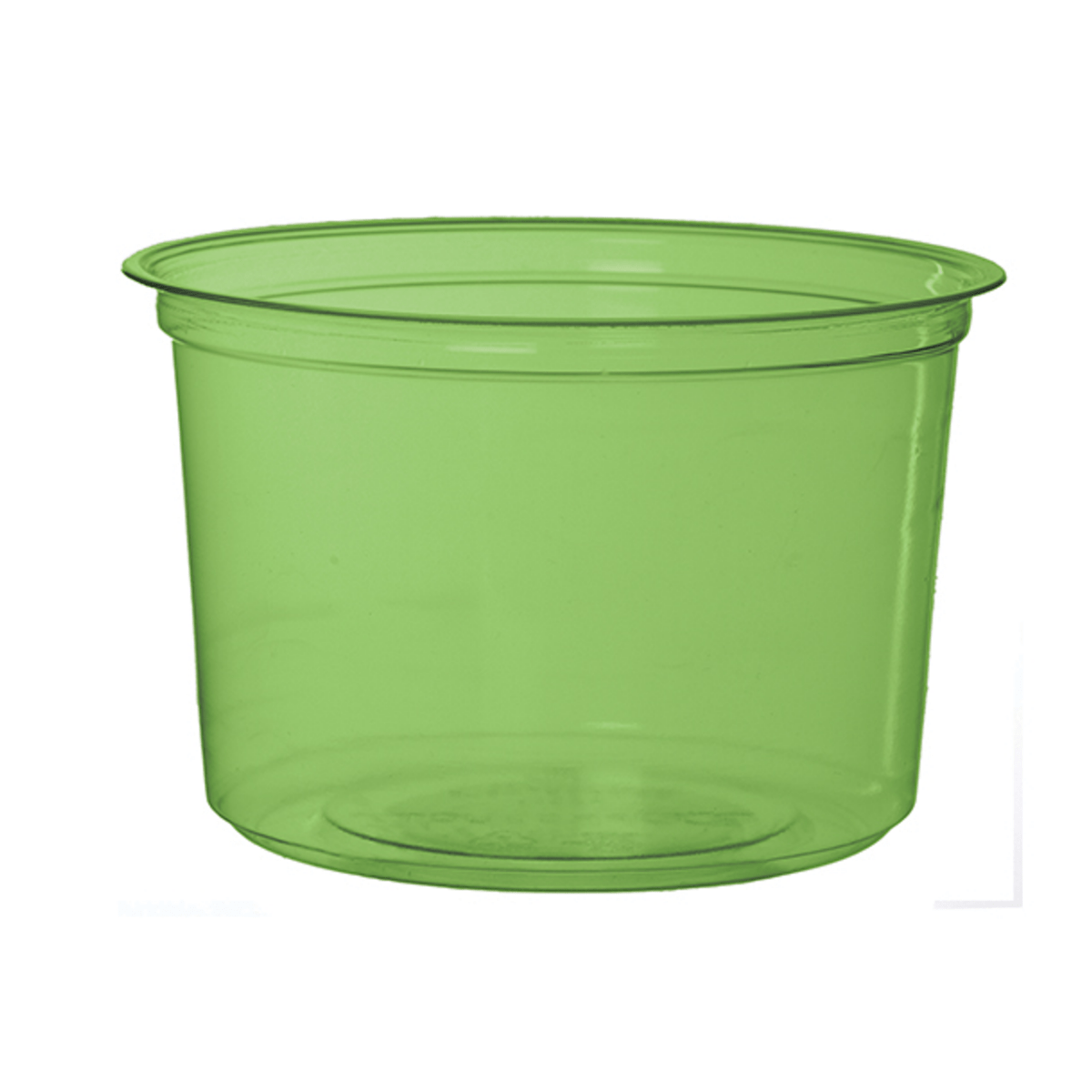 GreenStripe Renewable & Compostable Round Deli Containers - 16 oz. Green | | Lids Sold Separately (QTY:500)