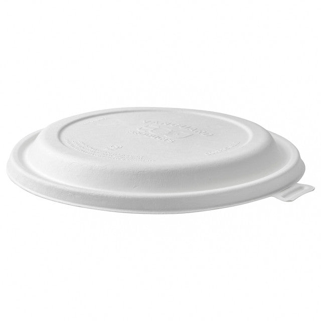 GreenStripe Vanguard WorldView Renewable & Compostable Domed Round Molded Fiber Lid, Fits SCR series Molded Fiber Bowls (QTY:300)