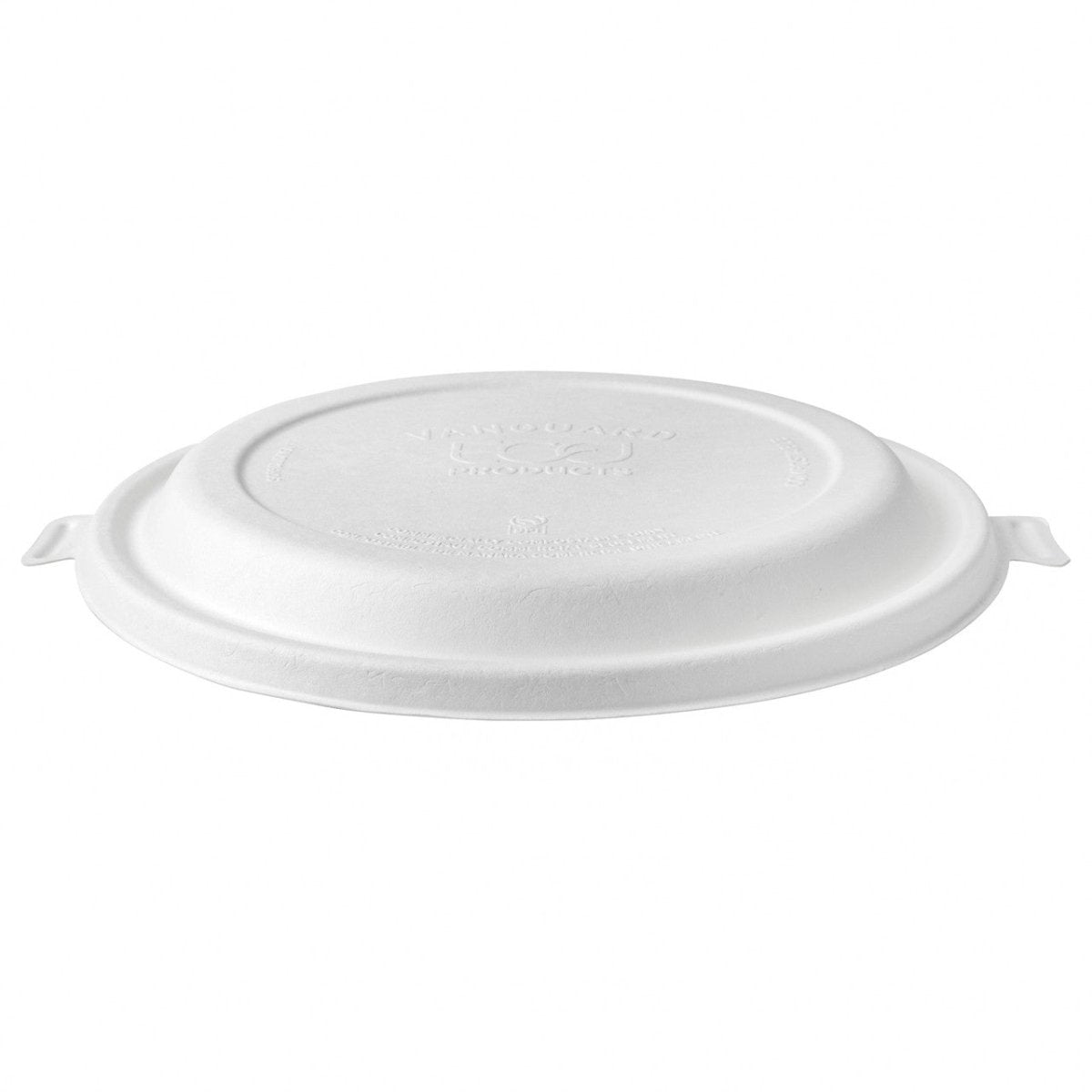 GreenStripe Vanguard WorldView Renewable & Compostable Domed Round Molded Fiber Lid, Fits SCR series Molded Fiber Bowls (QTY:300)