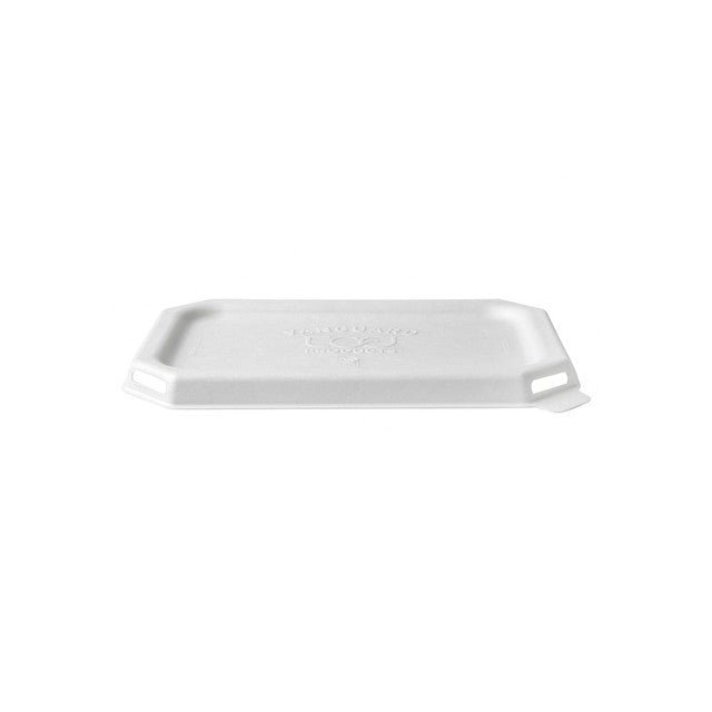 GreenStripe Vanguard WorldView Renewable & Compostable Flat Rectangle Molded Fiber Lid, Fits SCRC16 Molded Fiber Container (QTY:400)