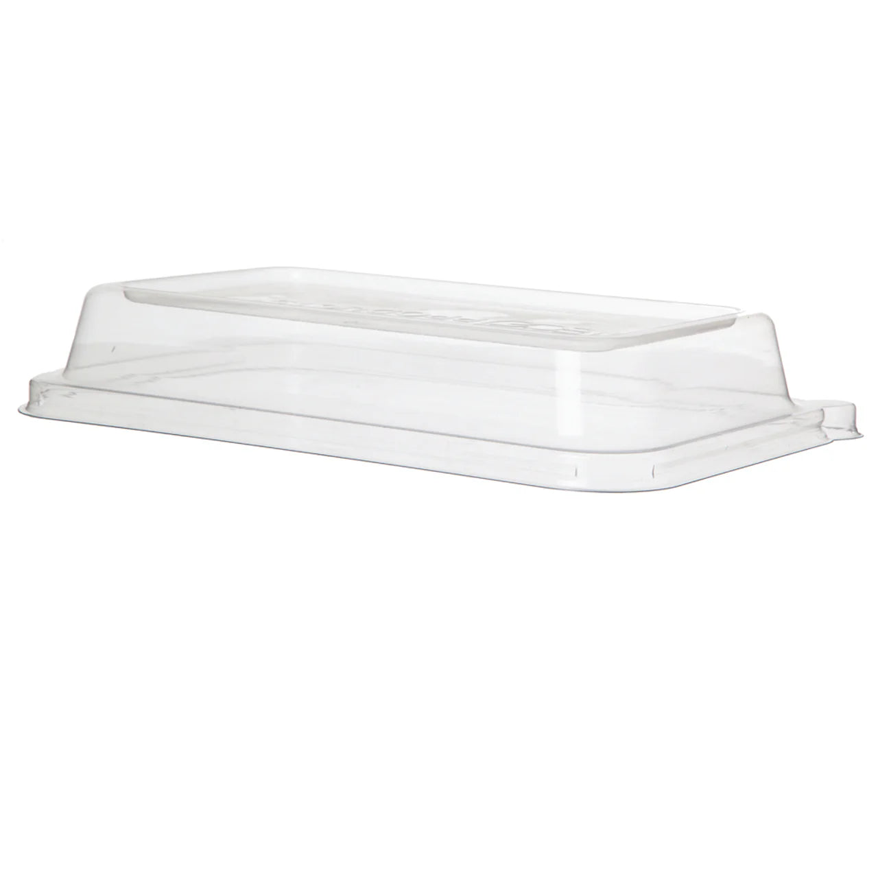 WorldView Renewable & Compostable Lid, Fits 24 - 32oz Rectangle Sugarcane Take-Out Containers (QTY:200)