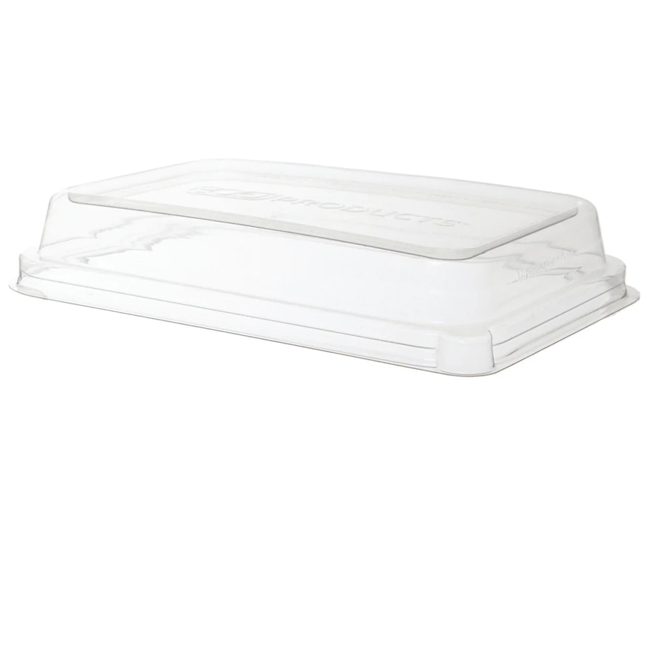 WorldView 100% Recycled Content Lid, Fits 24 - 32oz Rectangle Sugarcane Take-Out Containers (QTY:400)