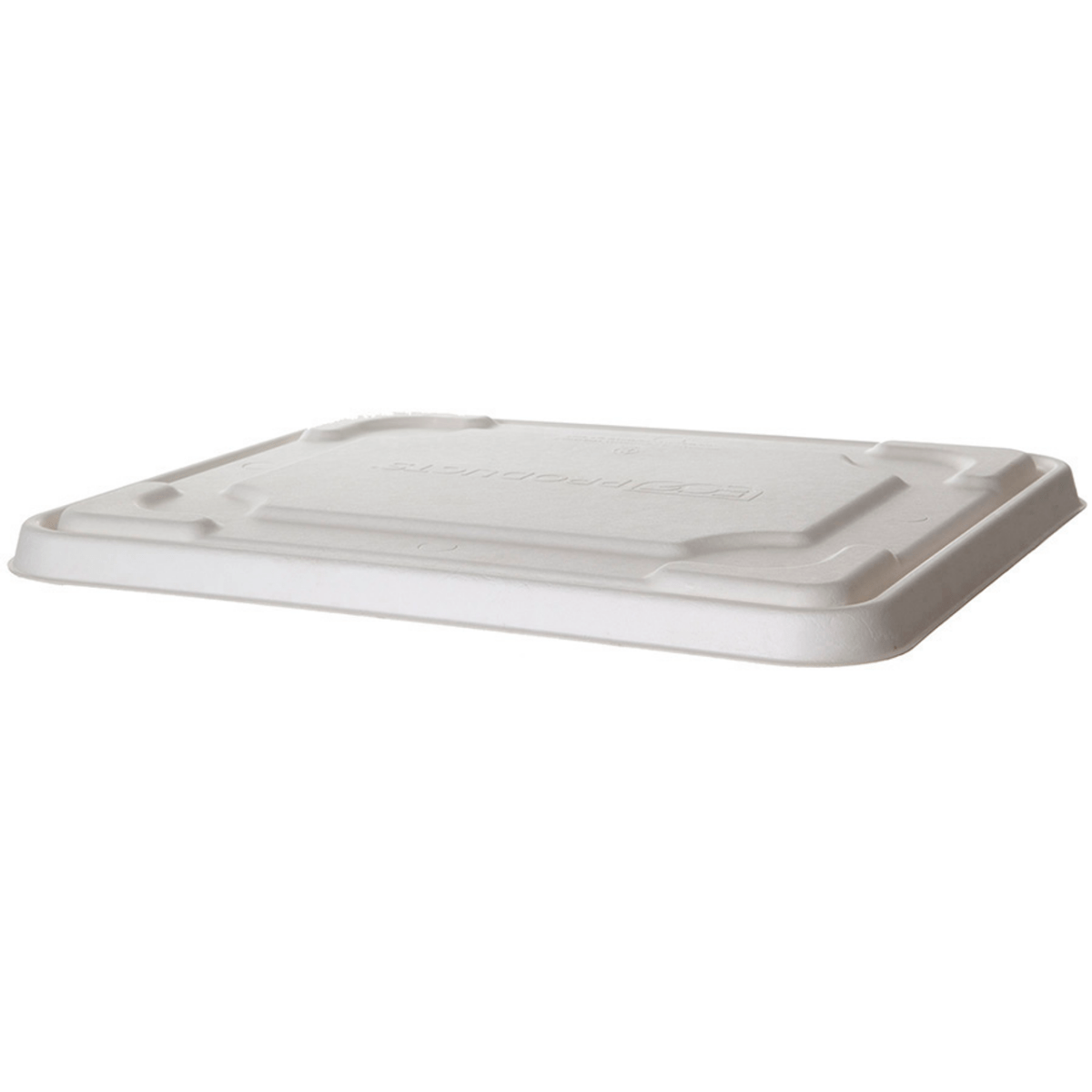Vanguard Regalia Renewable & Compostable Sugarcane Half Pan Flat Lids, Fit 13 x 10 x 3in Half Pans (QTY:200)