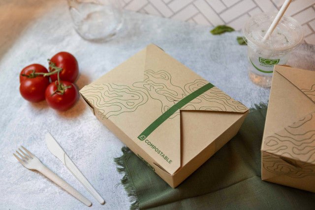 GreenStripe Renewable & Compostable 45oz Food Box #8, FSC Mix Credit SA-COC-013255 (QTY:400)