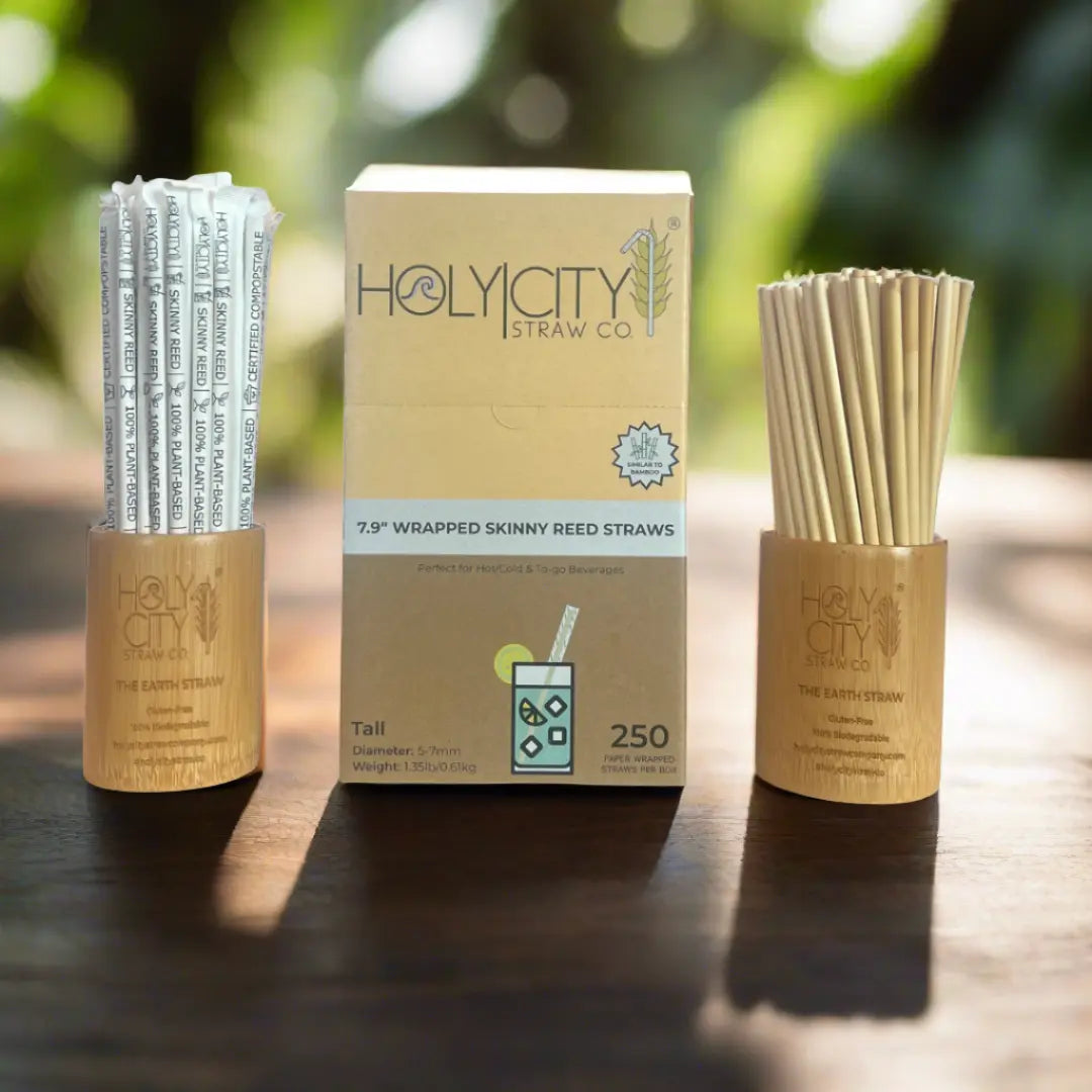 7.9" Wrapped Skinny Reed Straws