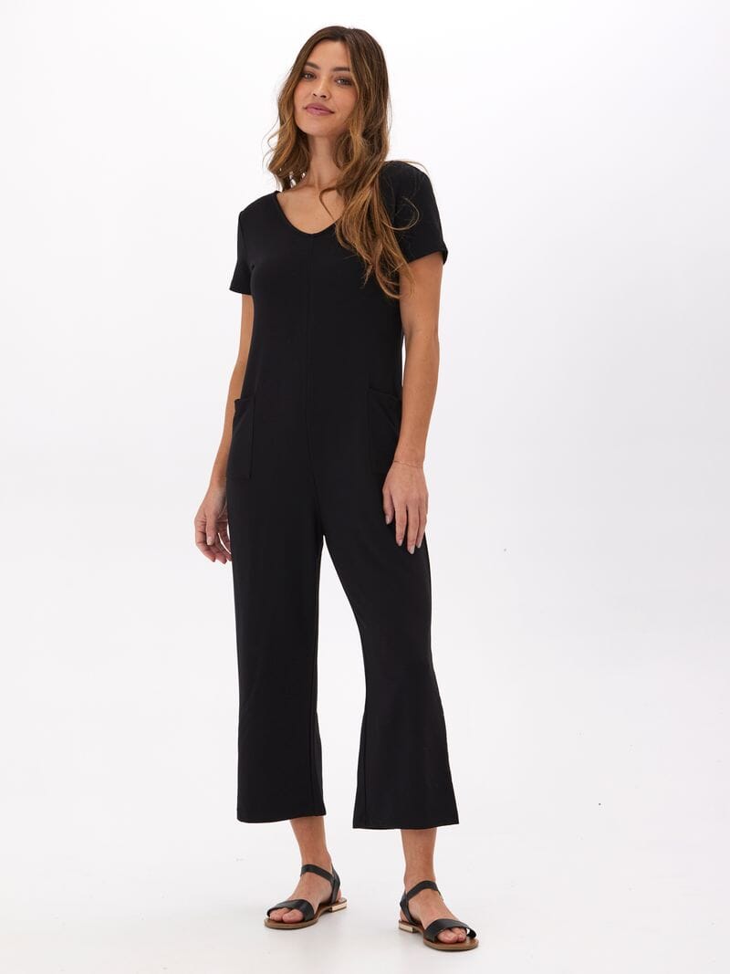 Rainey Modal Terry Short Sleeve Jumpsuit