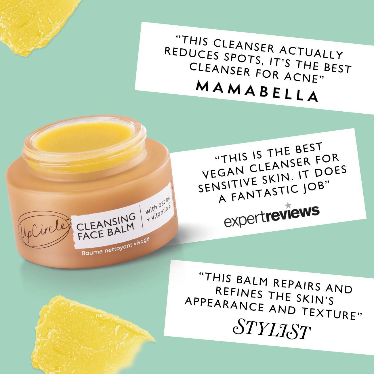 Cleansing Face Balm with Oat Oil + Vitamin E