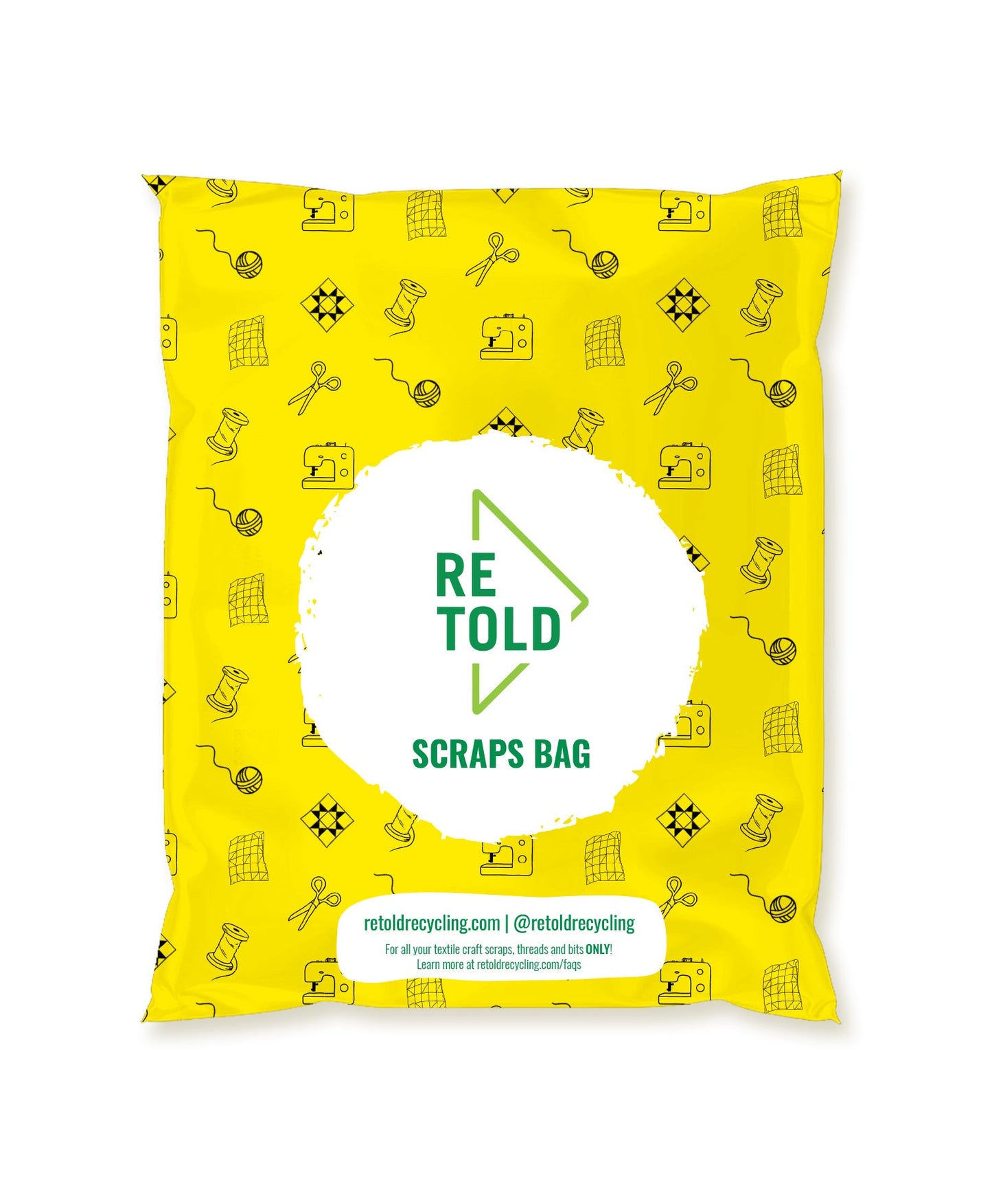 Fabric Scraps Bag 10 Pack