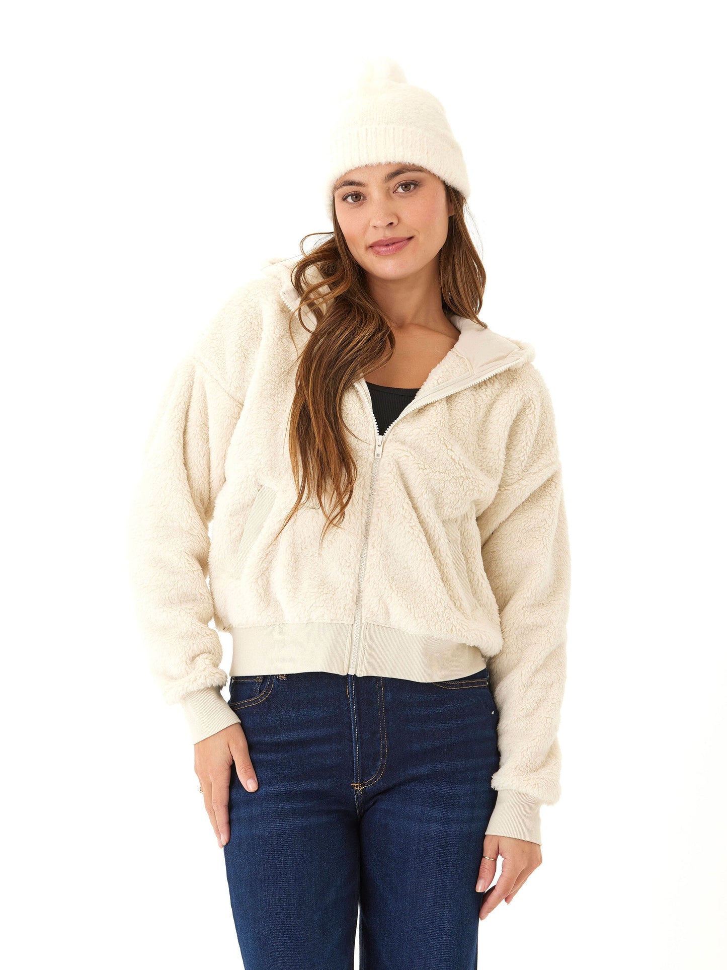 Fuzzy Knit Beanie