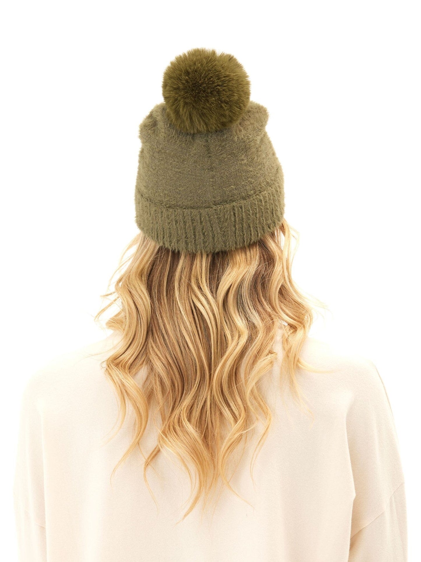 Fuzzy Knit Beanie