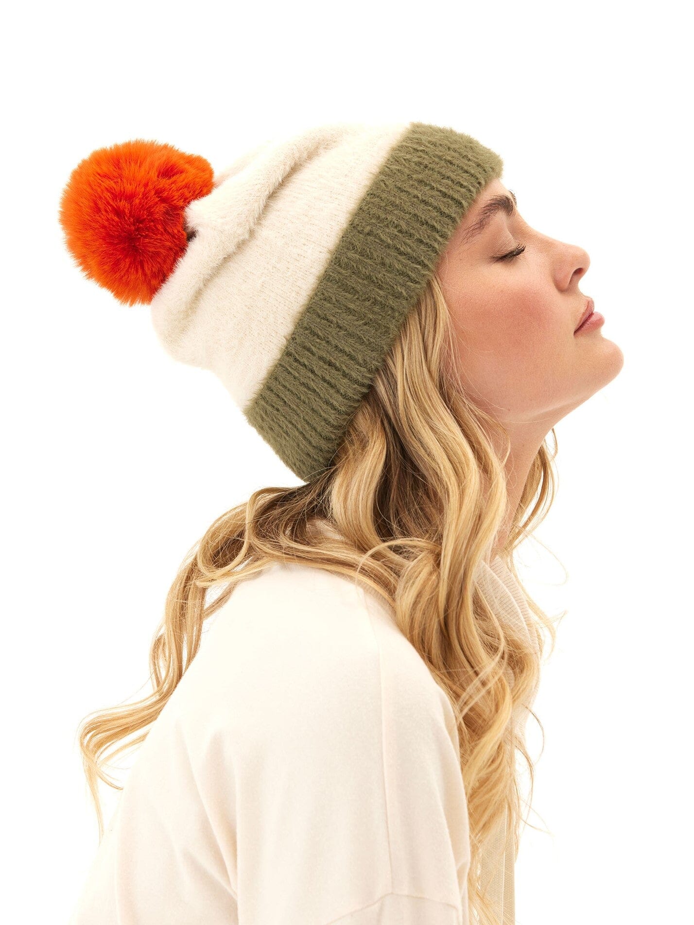 Fuzzy Knit Beanie