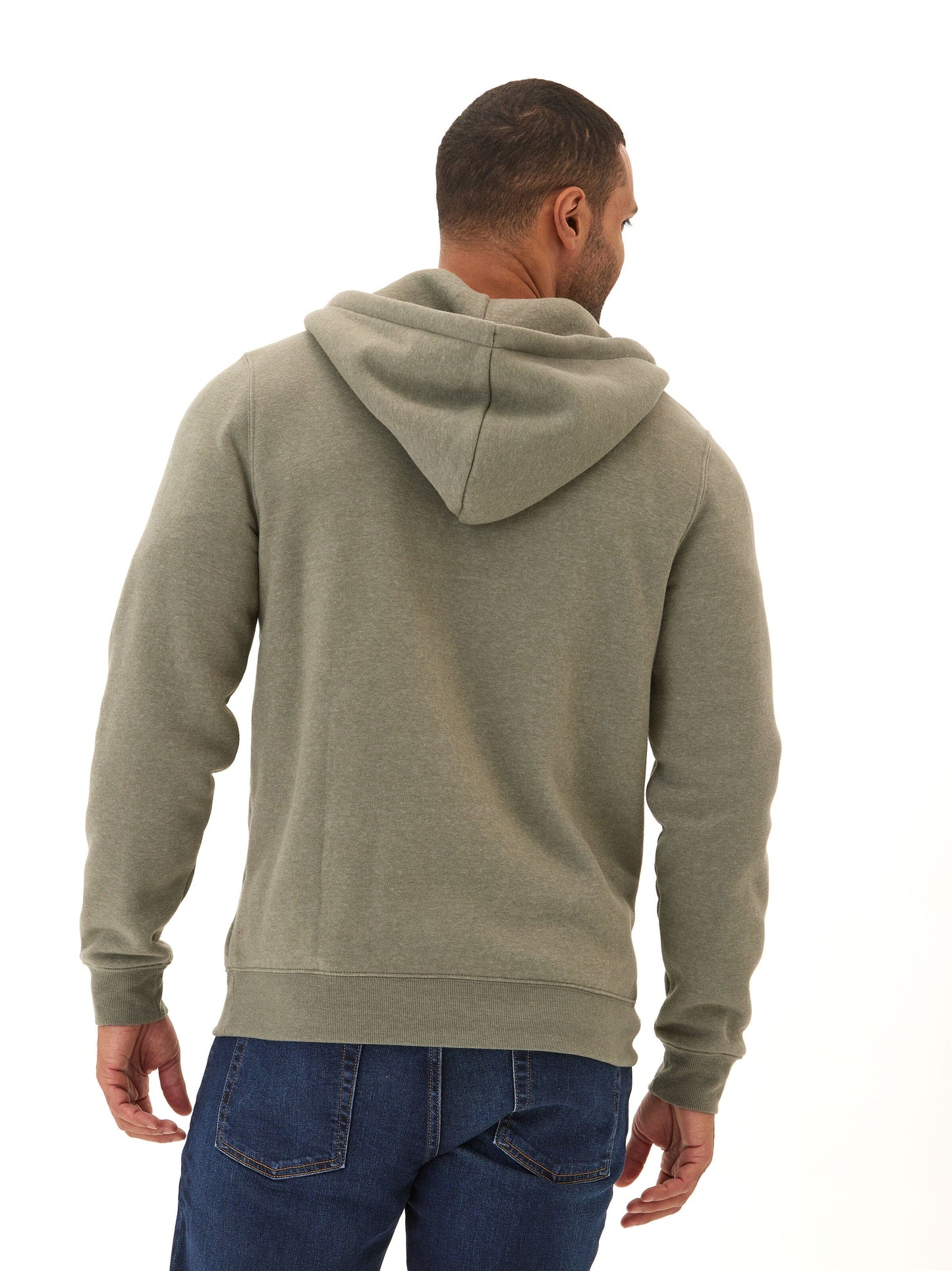 Triblend Zip Fleece Hoodie