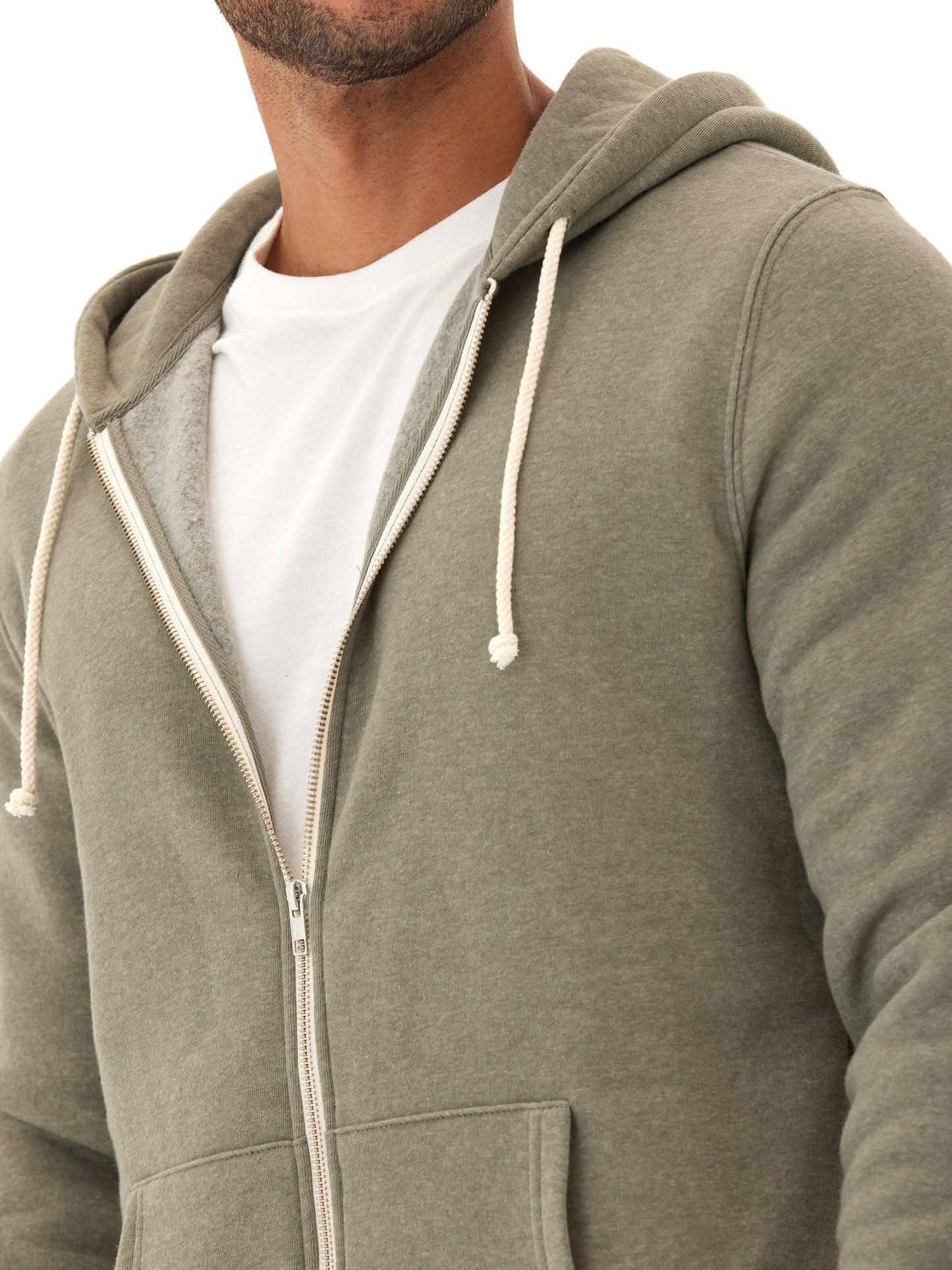 Triblend Zip Fleece Hoodie