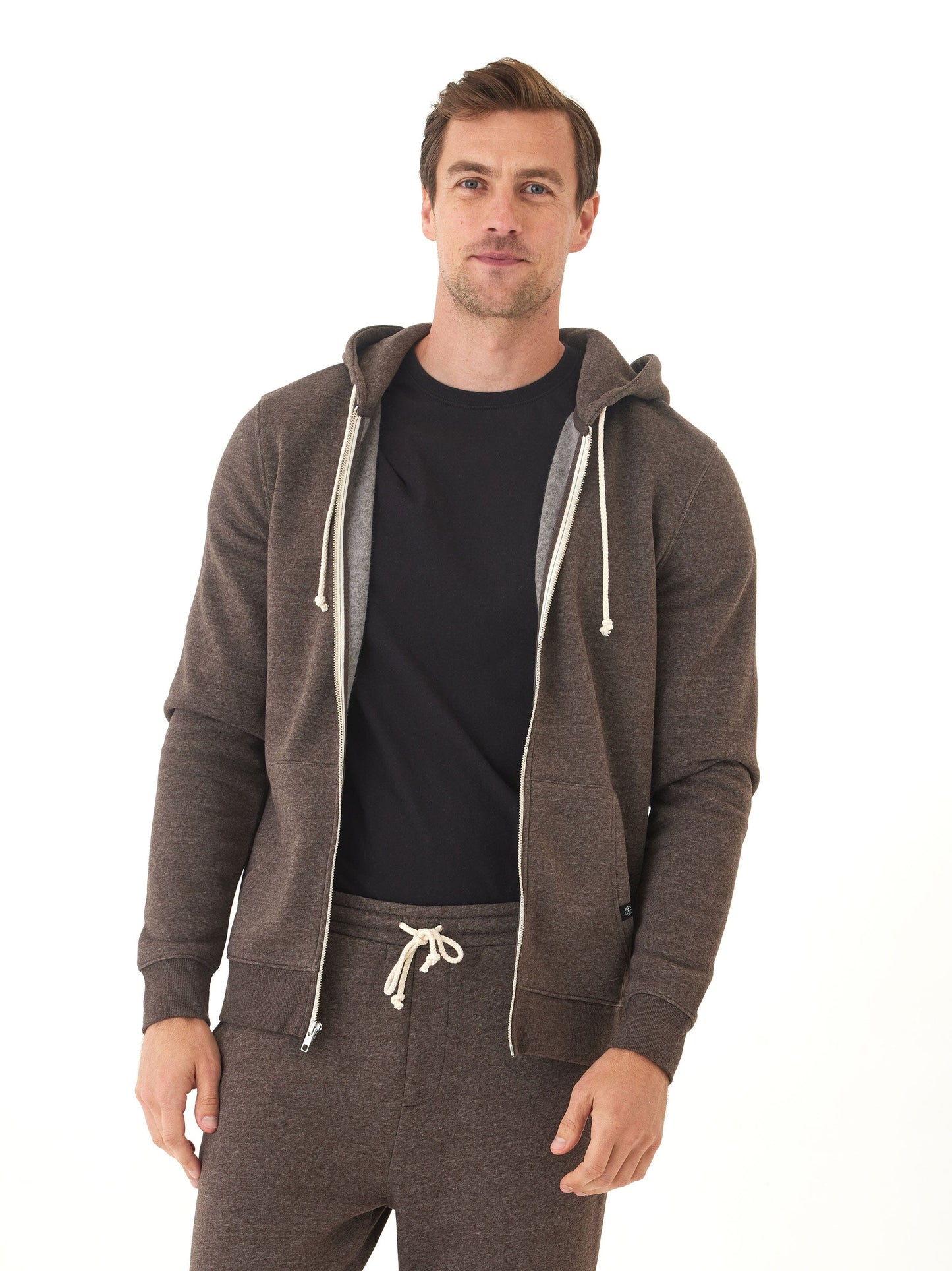 Triblend Zip Fleece Hoodie