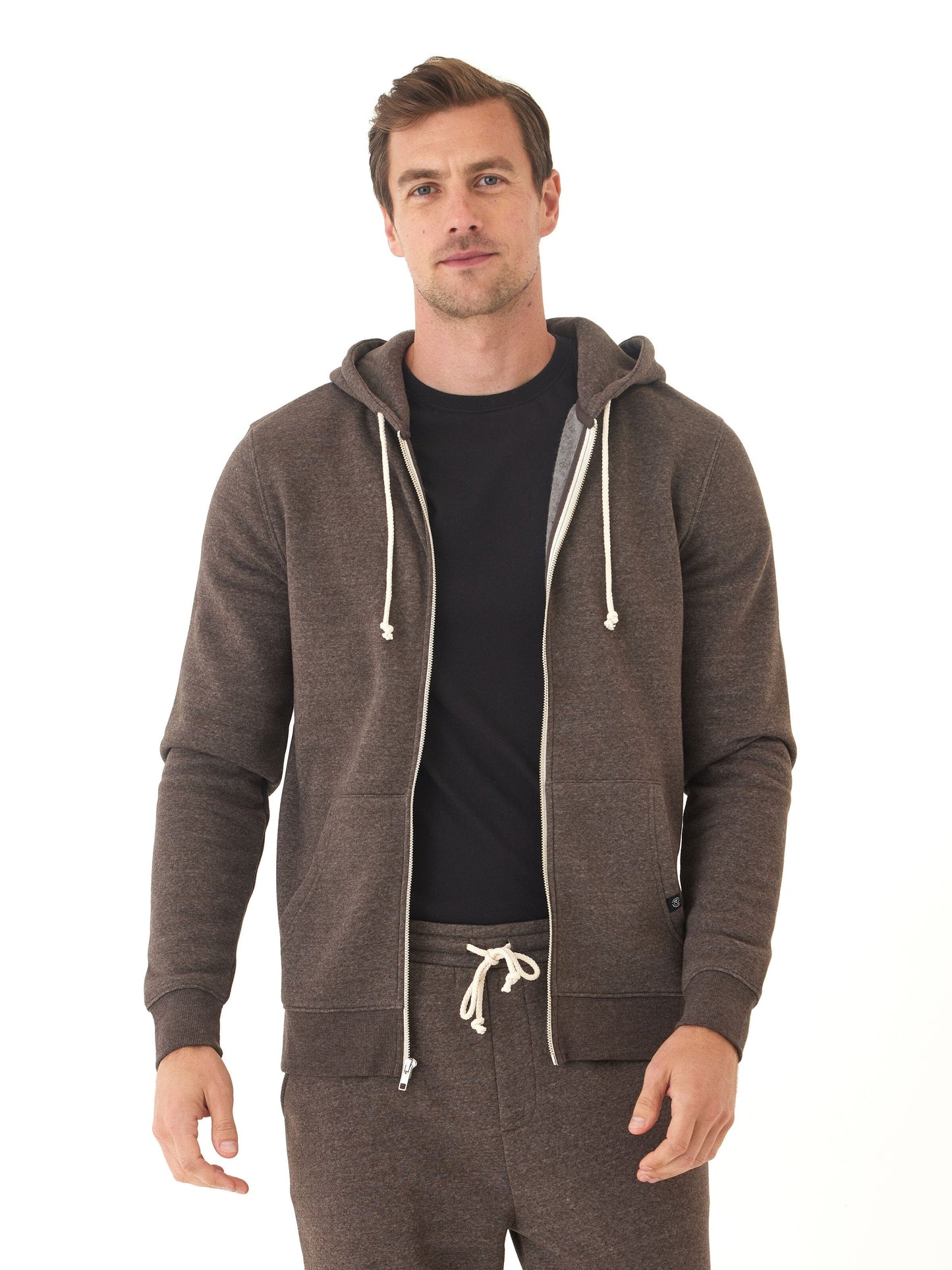 Triblend Zip Fleece Hoodie