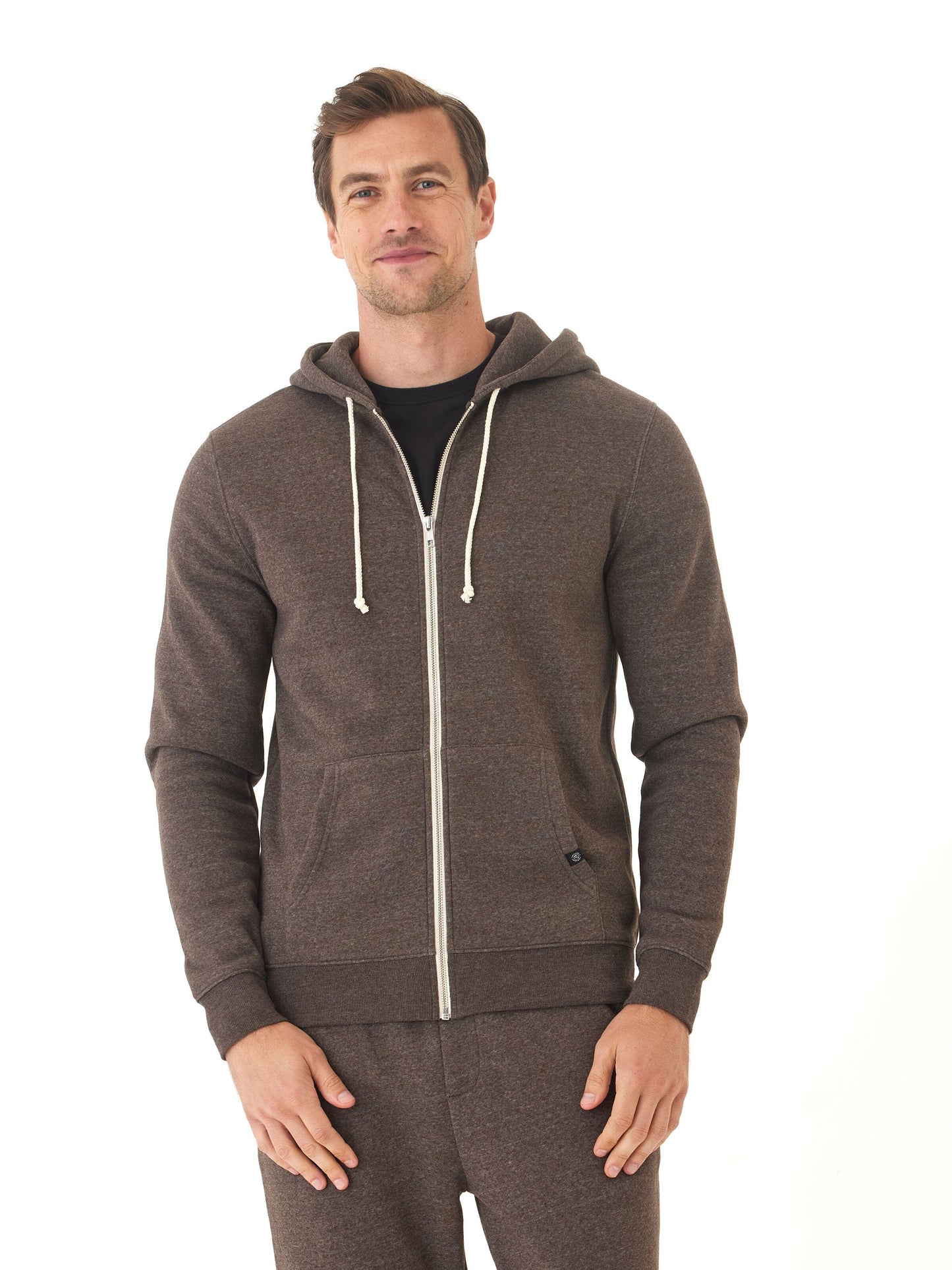 Triblend Zip Fleece Hoodie
