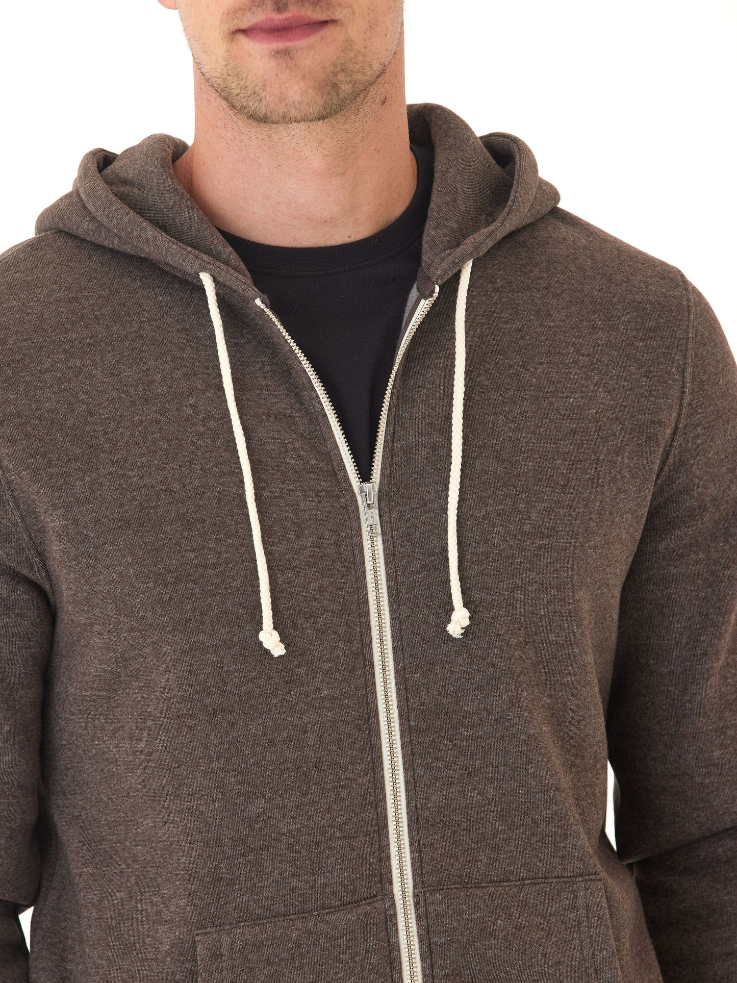 Triblend Zip Fleece Hoodie