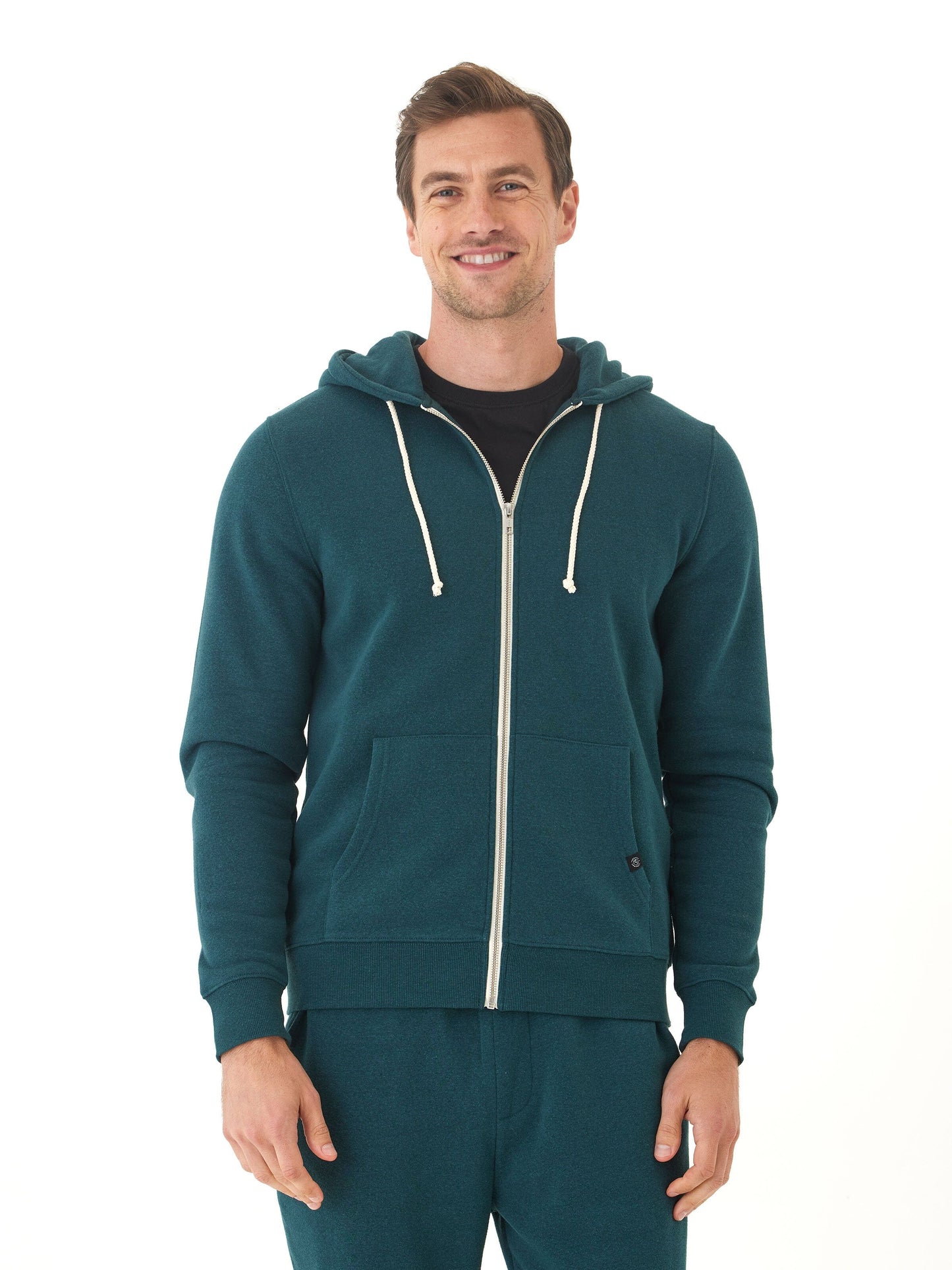 Triblend Zip Fleece Hoodie