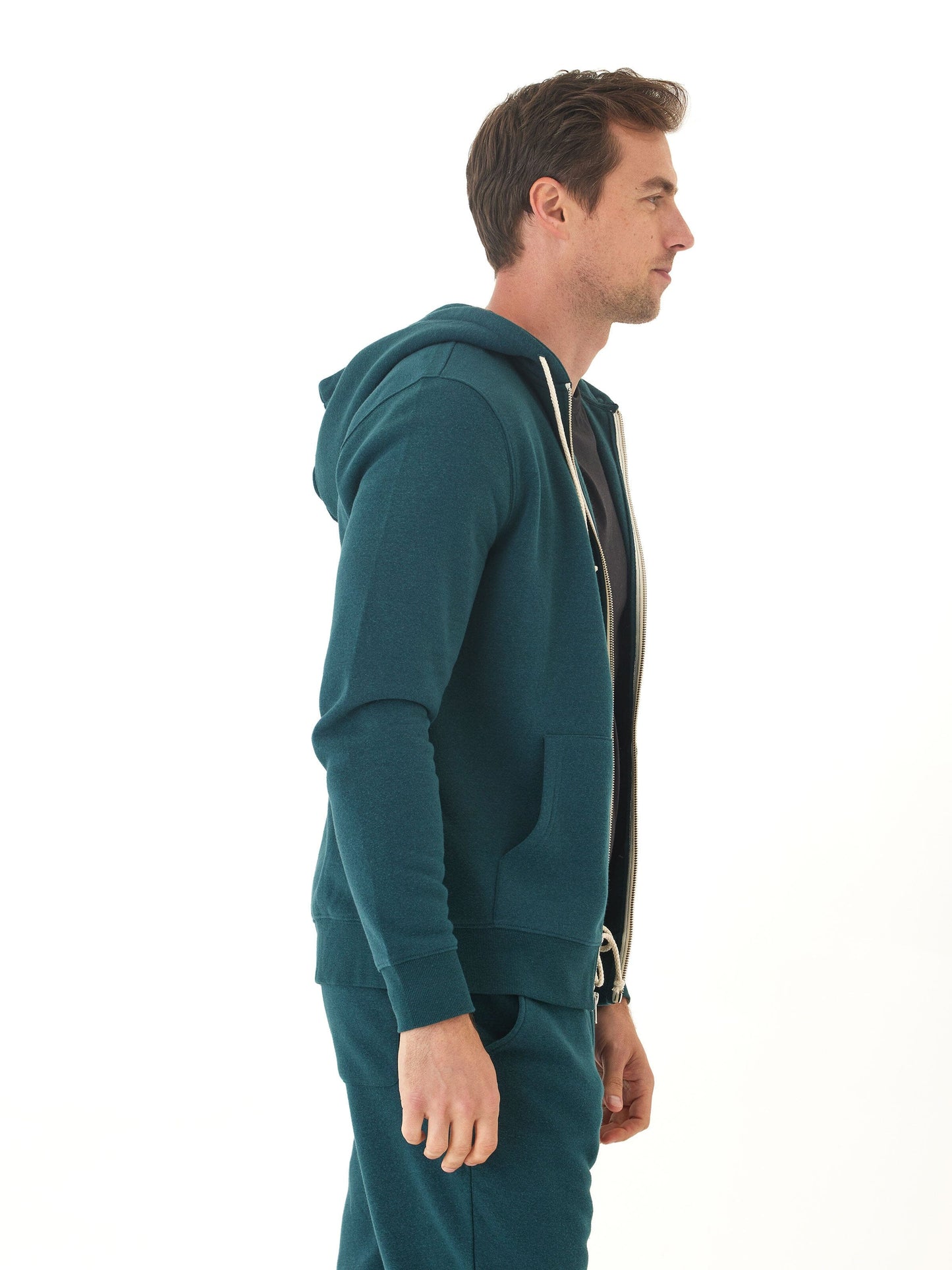 Triblend Zip Fleece Hoodie