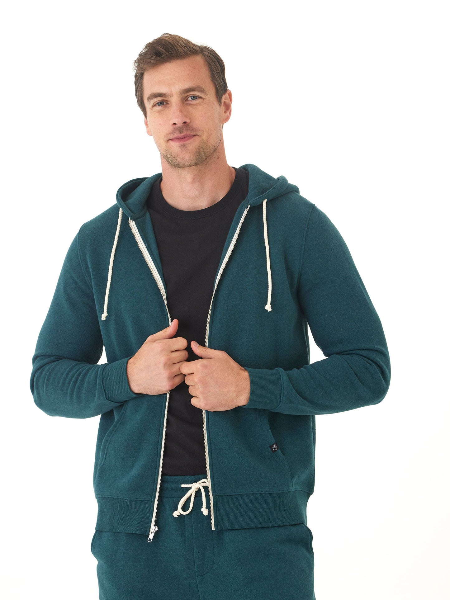Triblend Zip Fleece Hoodie