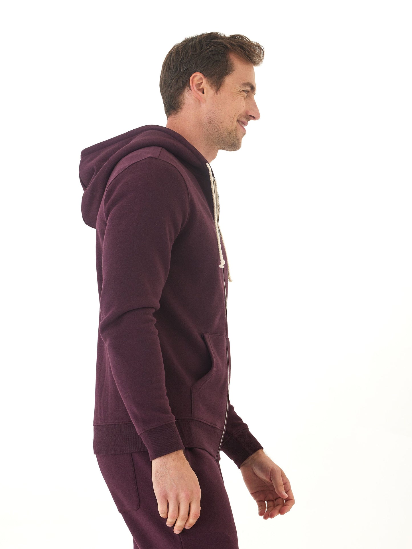 Triblend Zip Fleece Hoodie