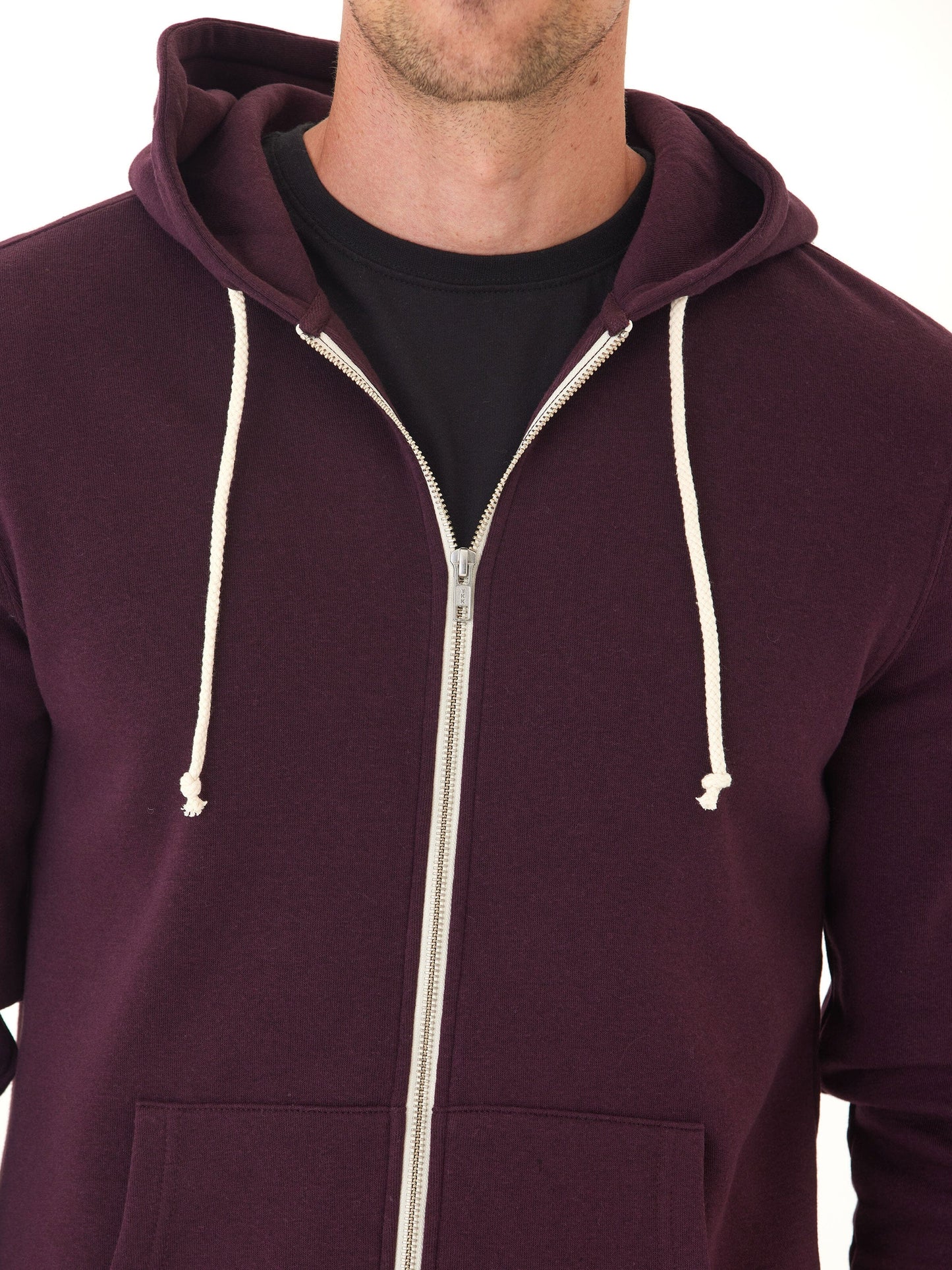 Triblend Zip Fleece Hoodie