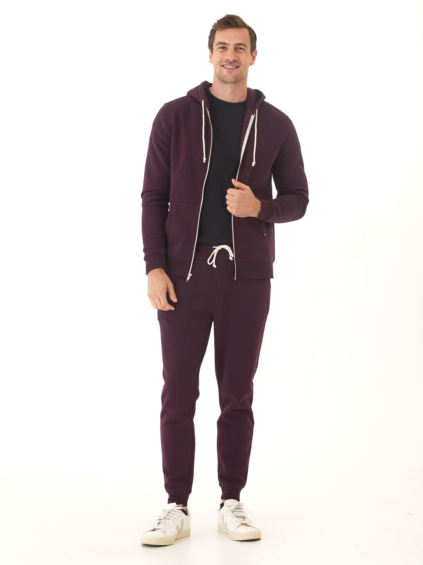 Triblend Zip Fleece Hoodie