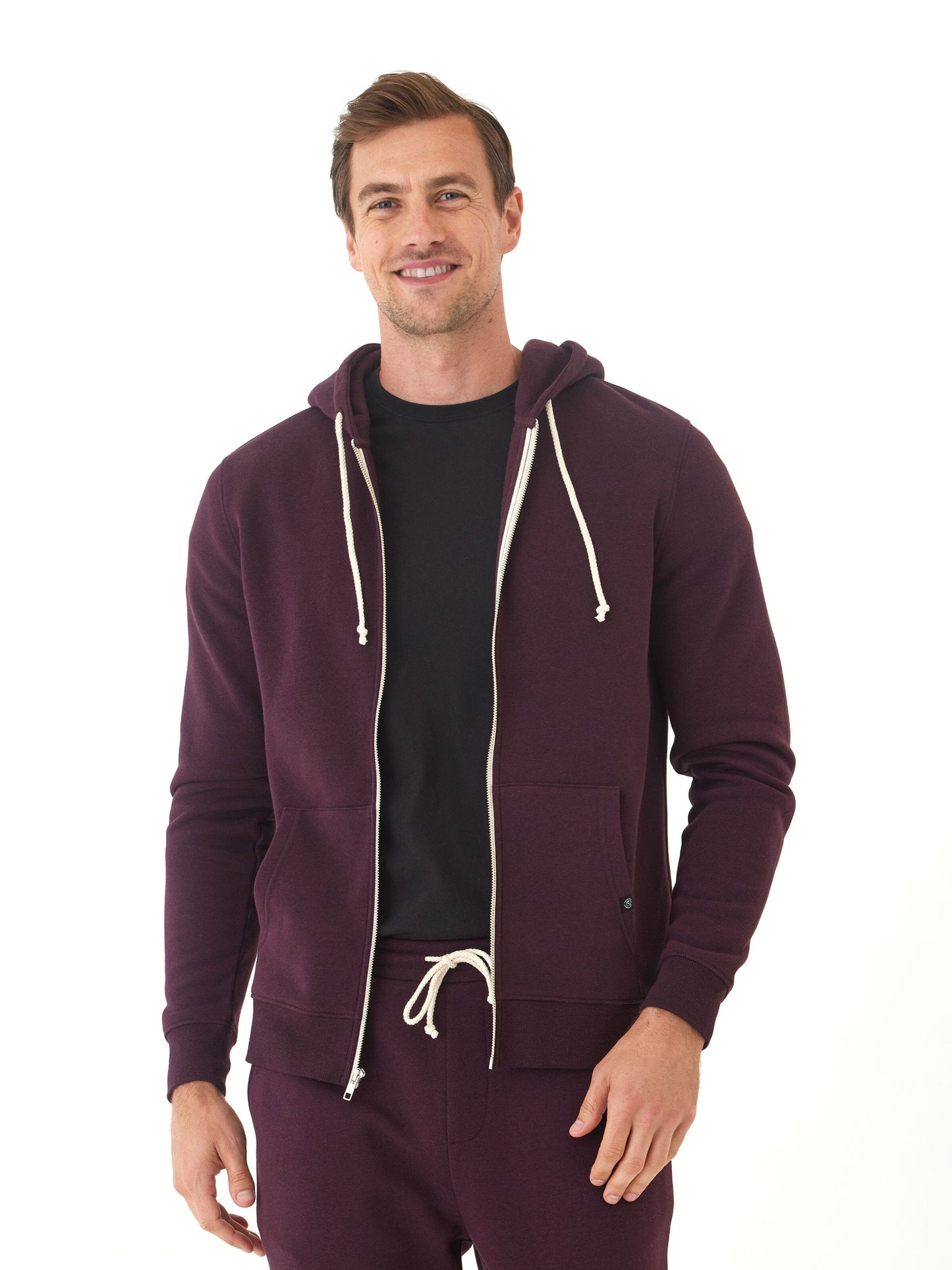 Triblend Zip Fleece Hoodie
