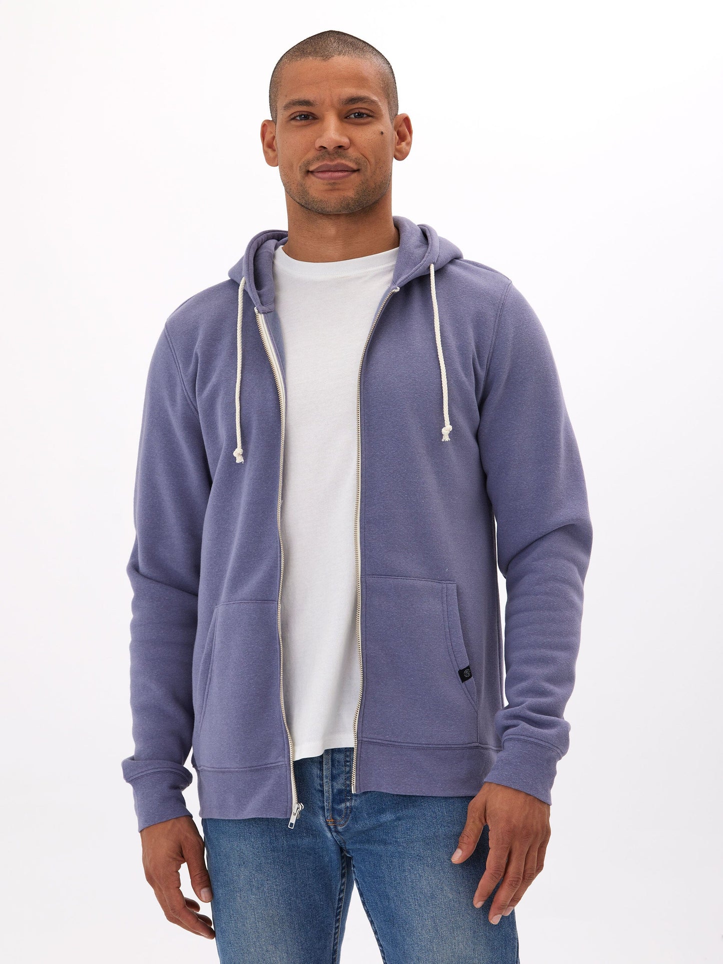 Triblend Zip Fleece Hoodie