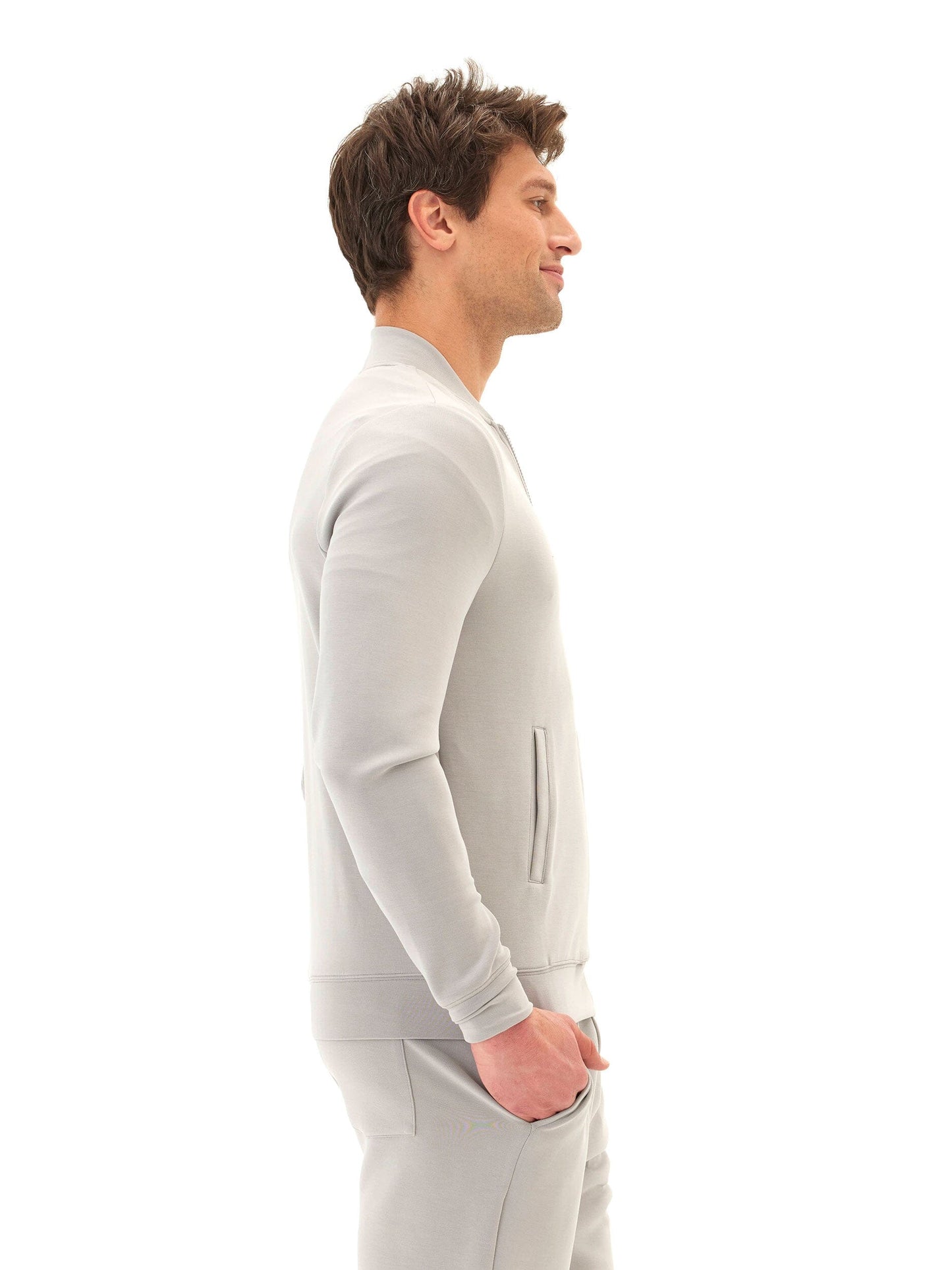 Bartow Sueded Modal Zip Jacket