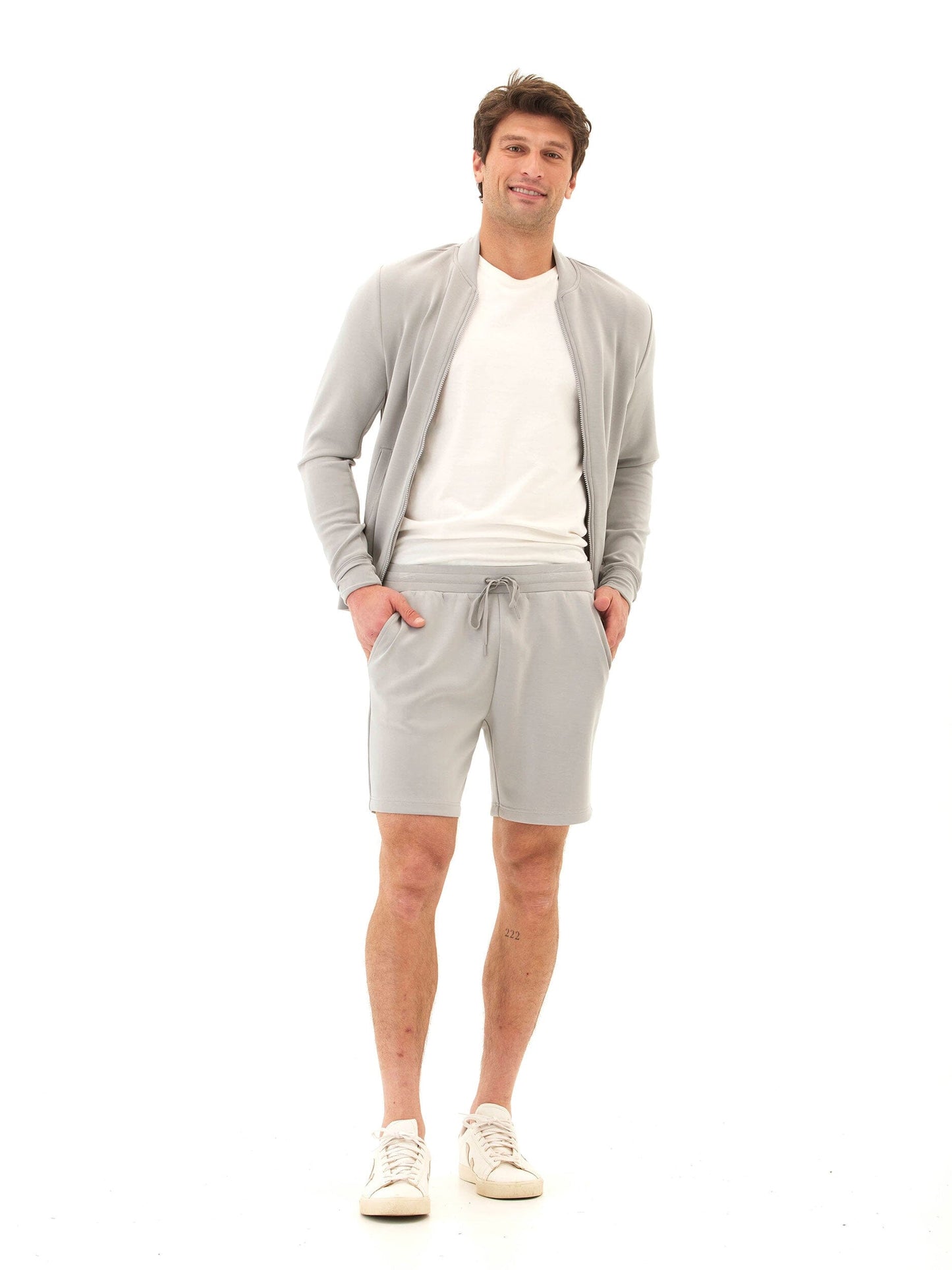 Bartow Sueded Modal Zip Jacket