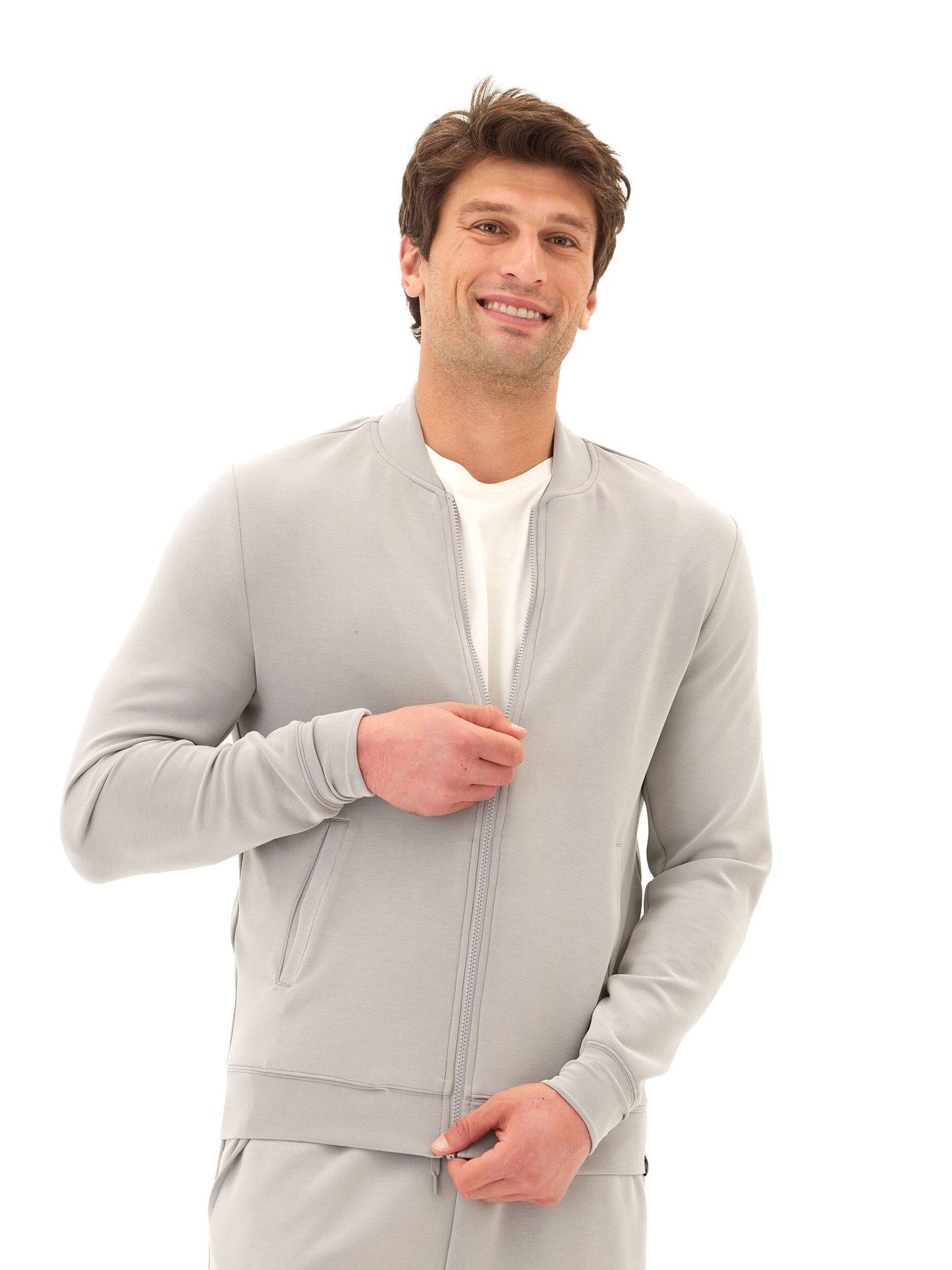 Bartow Sueded Modal Zip Jacket