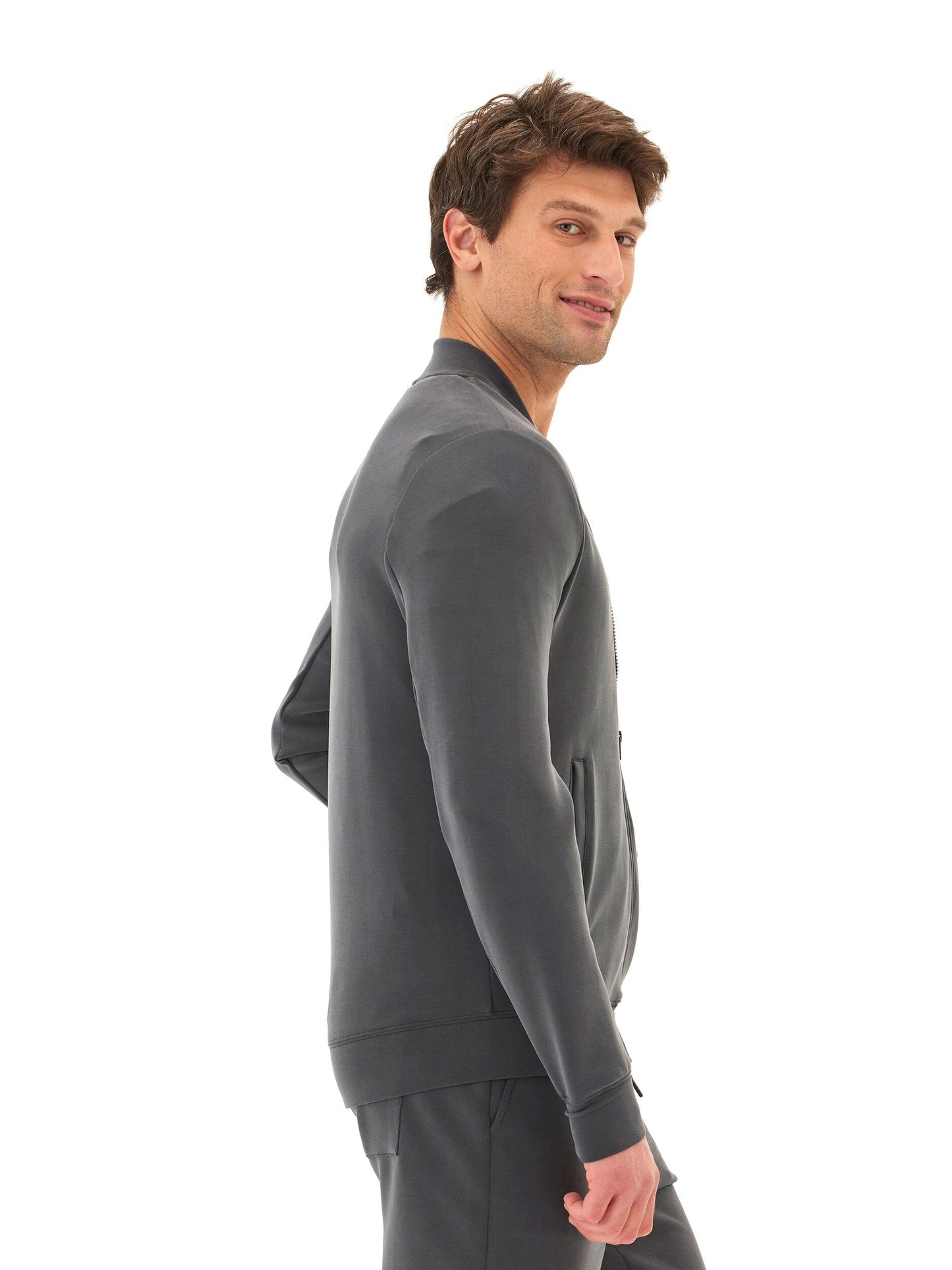 Bartow Sueded Modal Zip Jacket