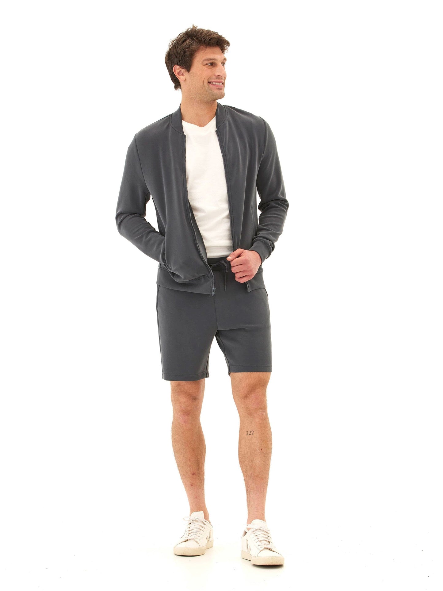 Bartow Sueded Modal Zip Jacket