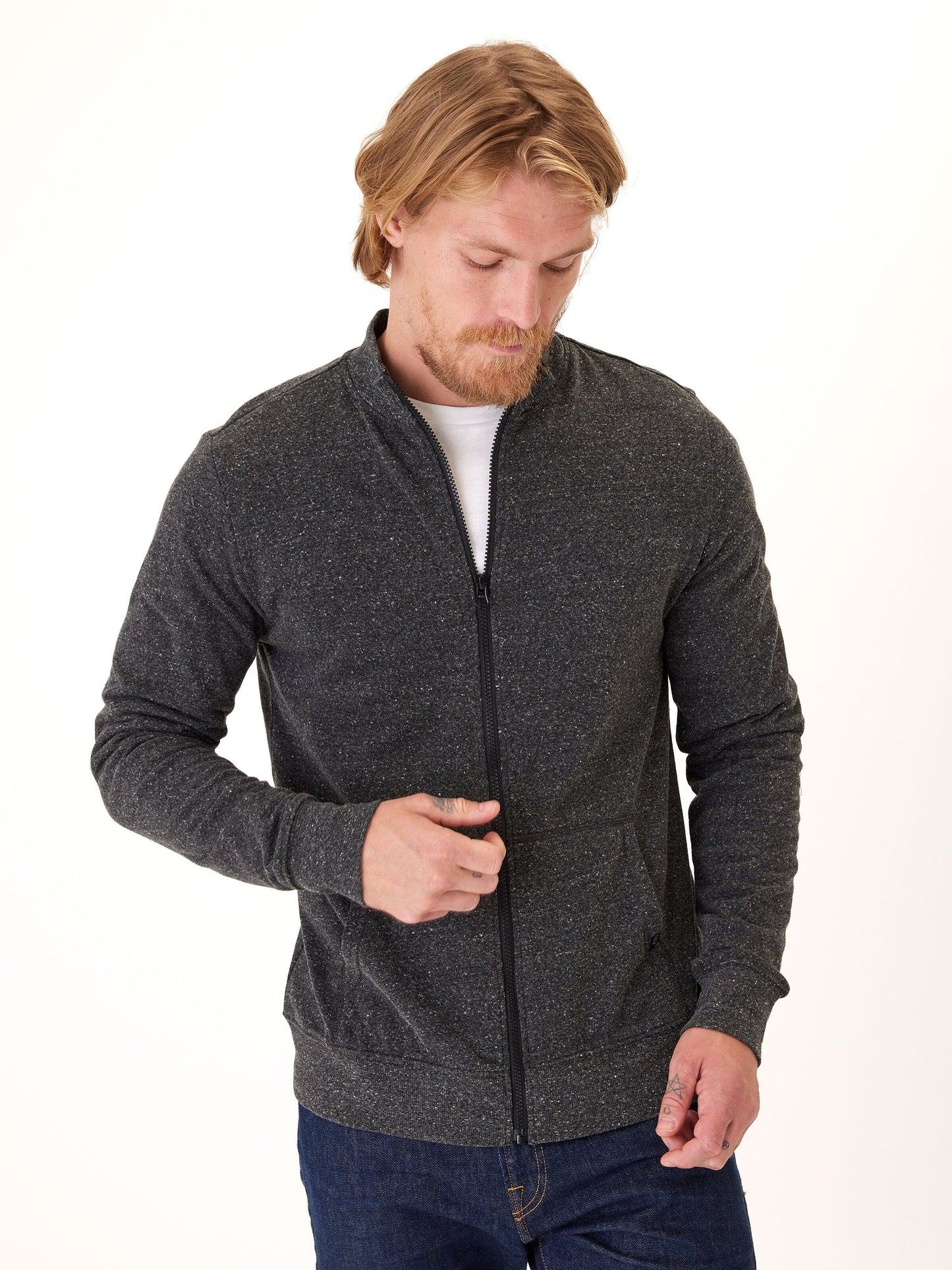 Brandon Triblend Fleece Full Zip Jacket