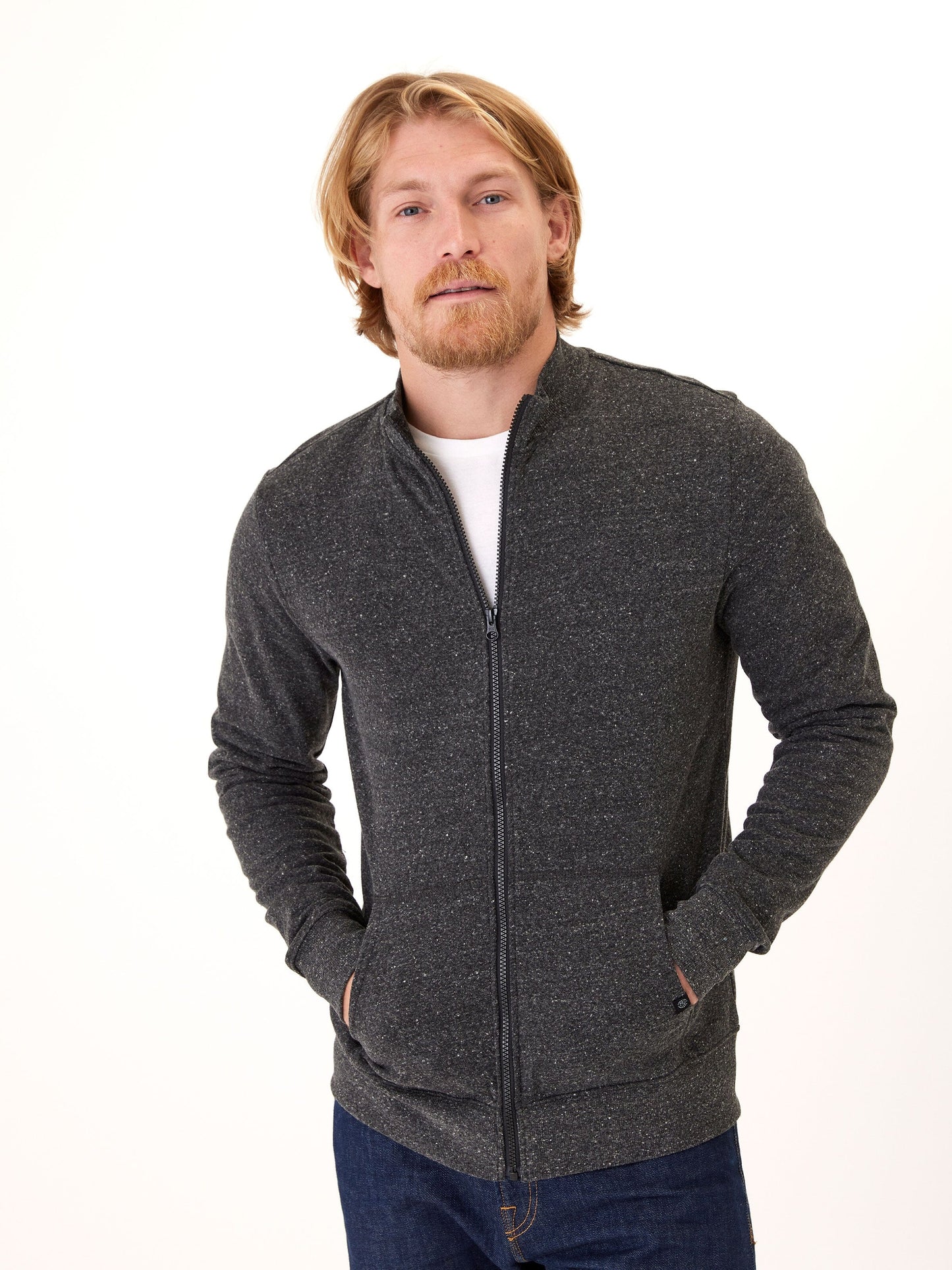 Brandon Triblend Fleece Full Zip Jacket