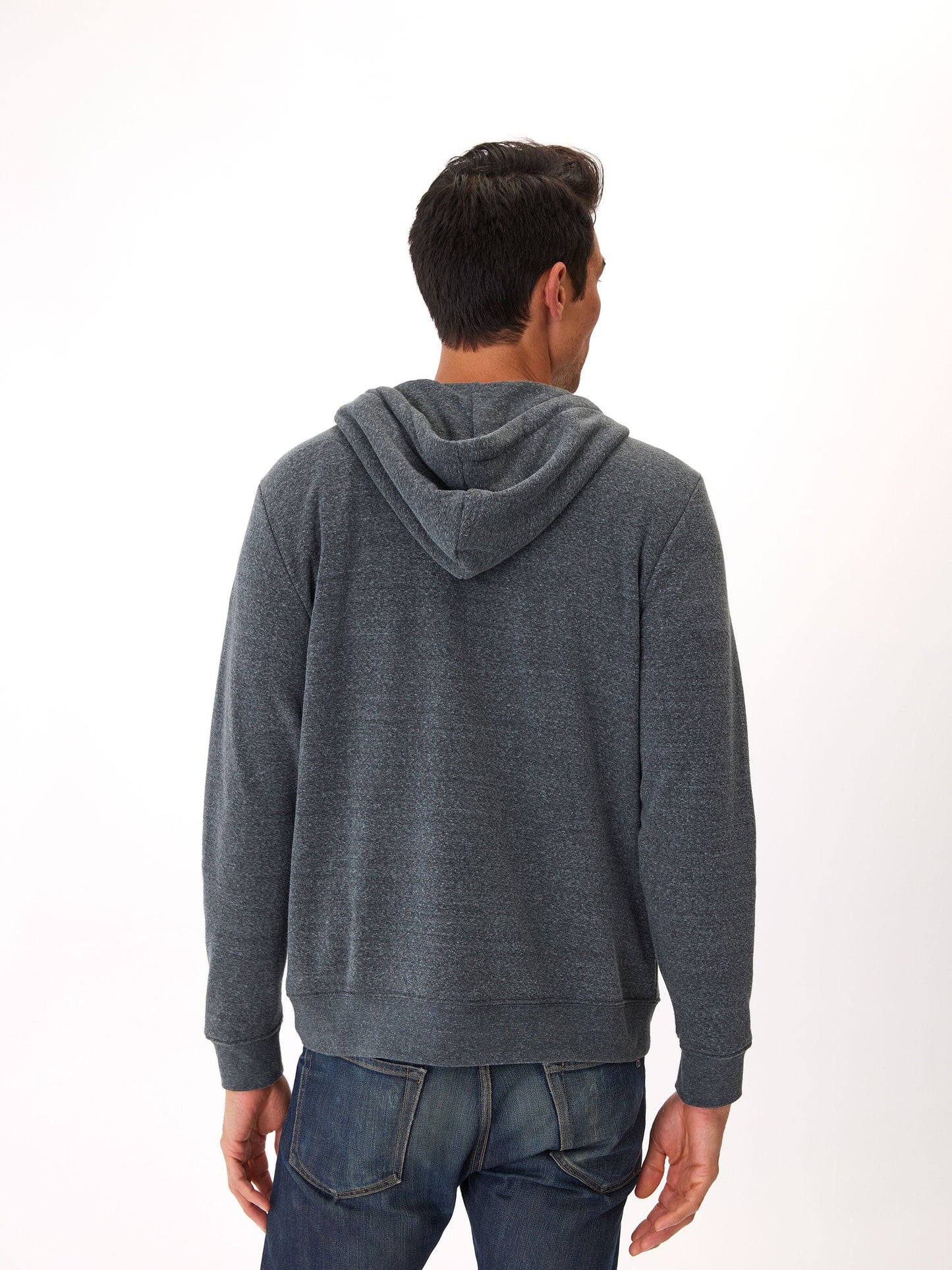 Triblend Breton Half Zip Hoodie