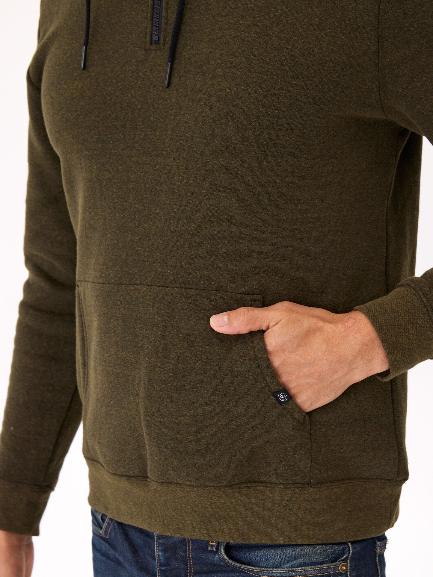 Triblend Breton Half Zip Hoodie